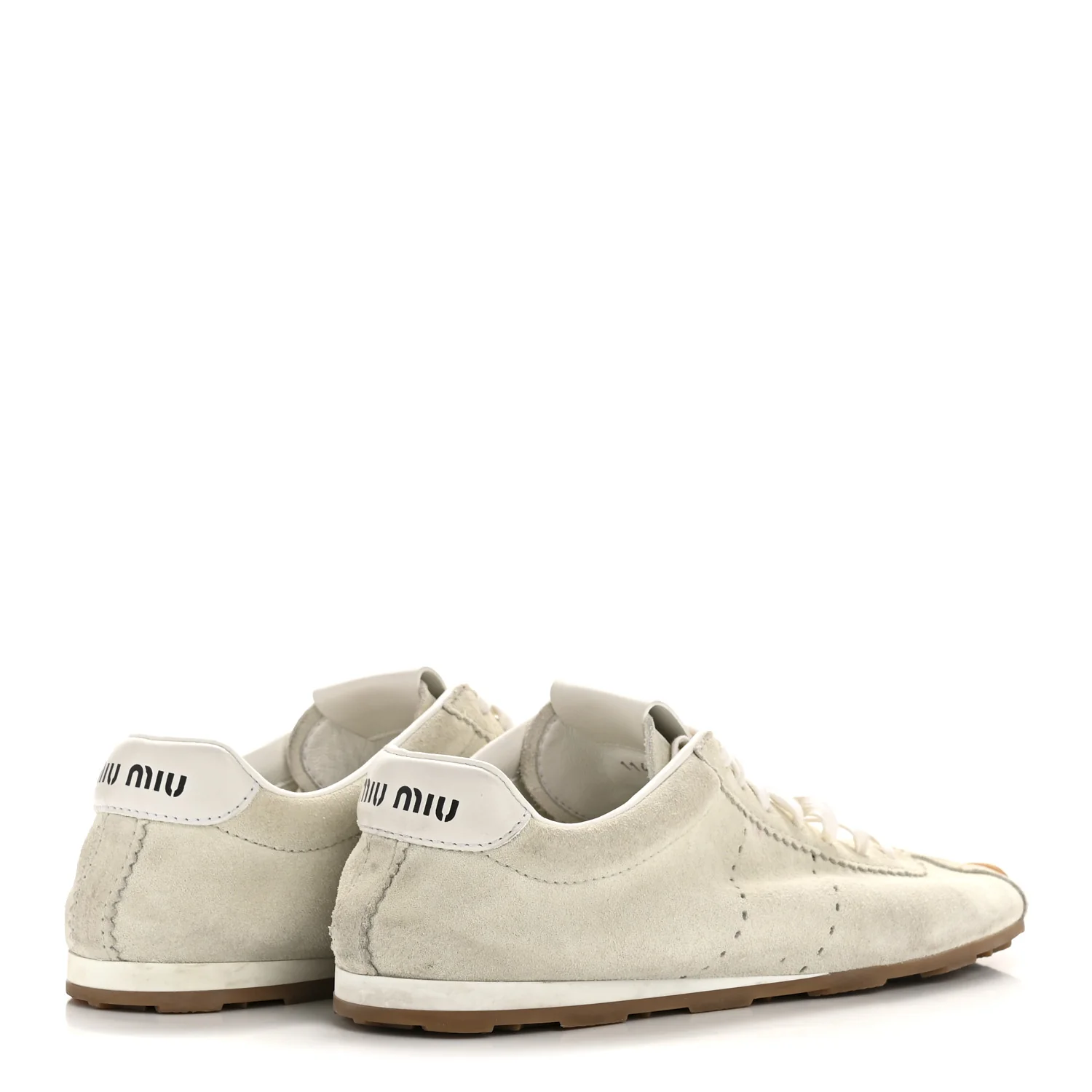 Bleached Suede Womens Plume Low Top Sneakers 39 White - Top Club