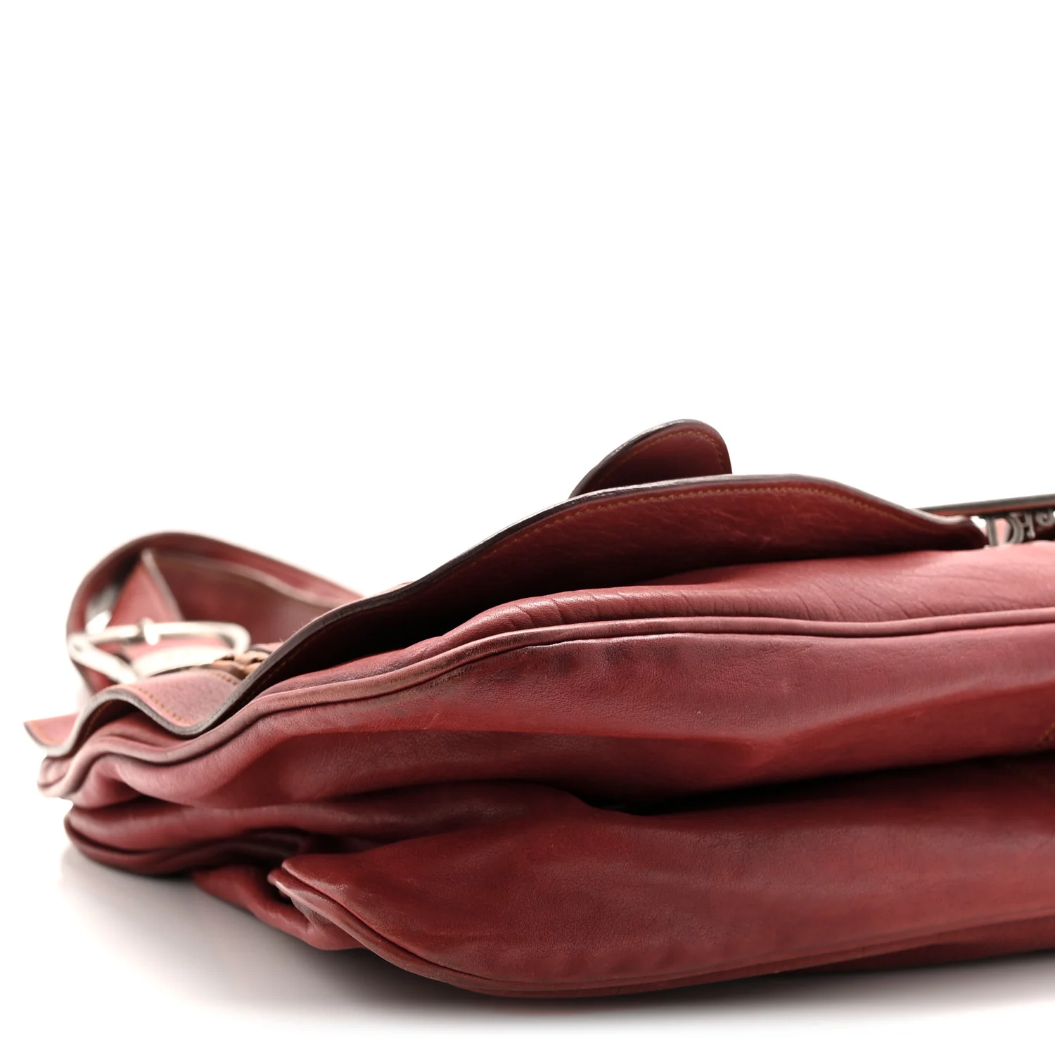Calfskin Large Gaucho Double Saddle Bag Red - Top Club