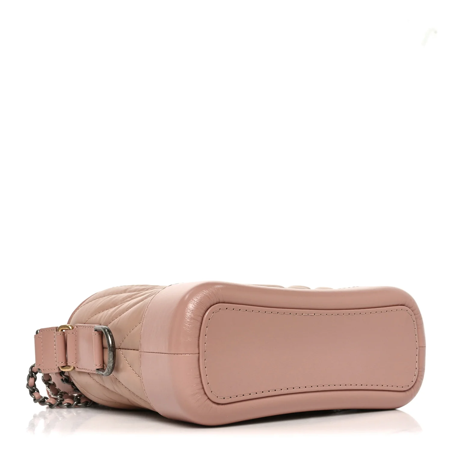Aged Calfskin Chevron Quilted Small Gabrielle Hobo Pink - Top Club