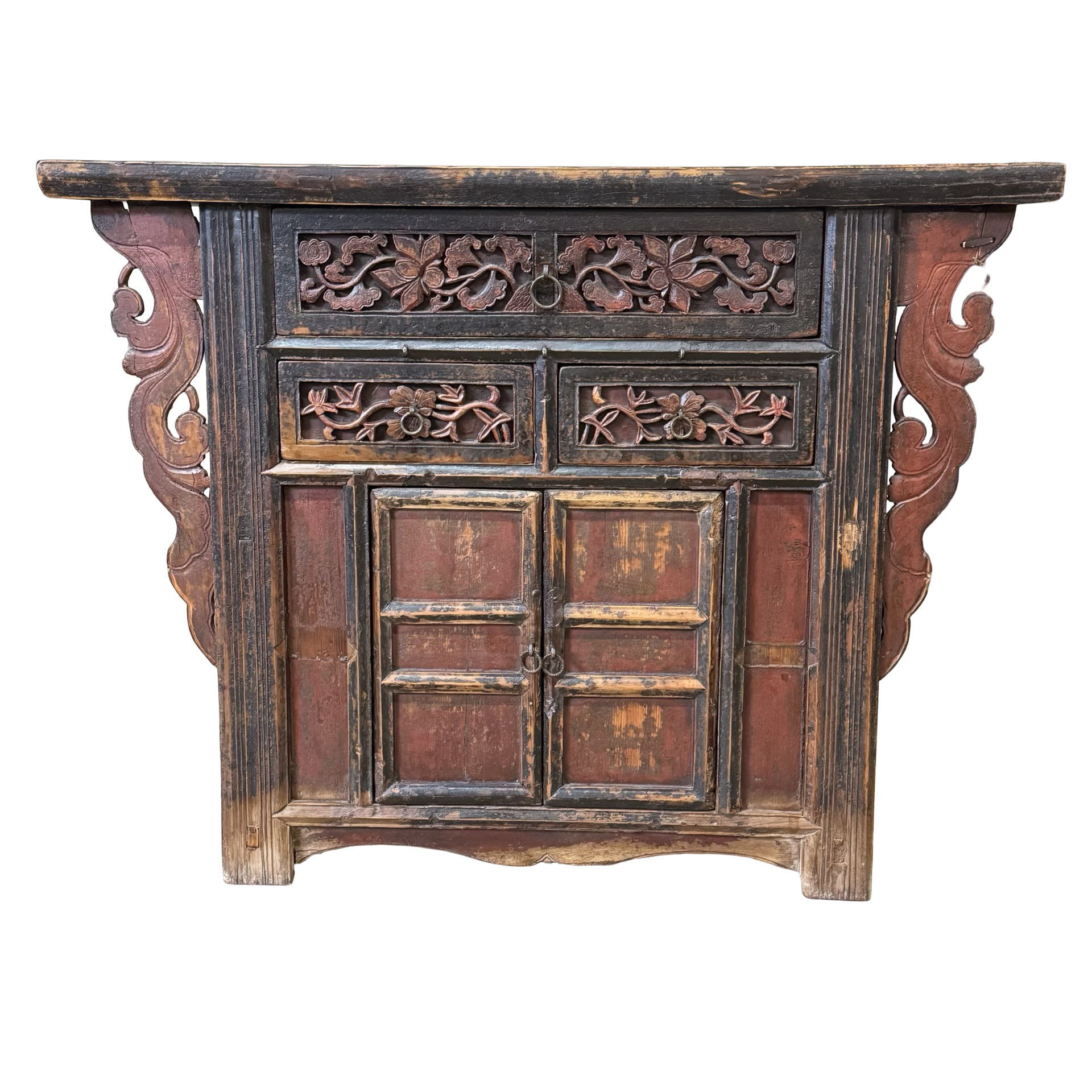 Console snijwerk naturel uniek
