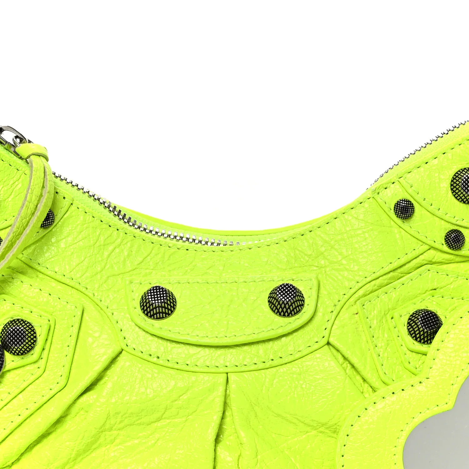 Agneau Arena Le Cagole Shoulder Bag XS Fluo Yellow - Top Club