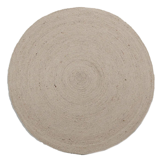 Vloerkleed Maze Ø200 cm light beige