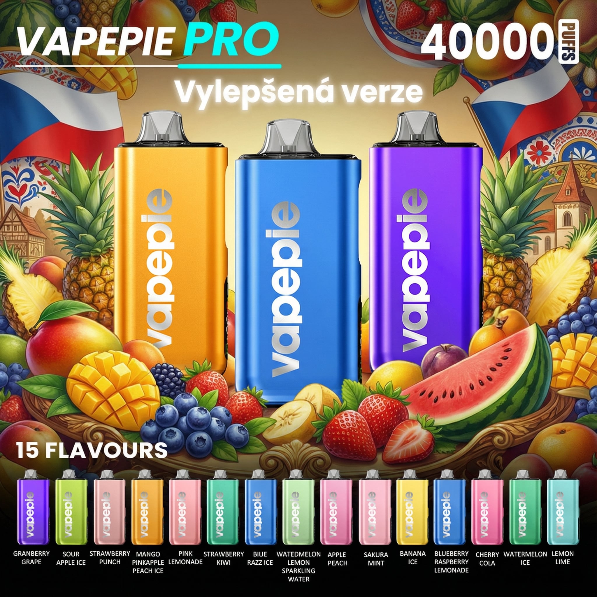 VAPEPIE MAX 40 000 Potahů PRO+