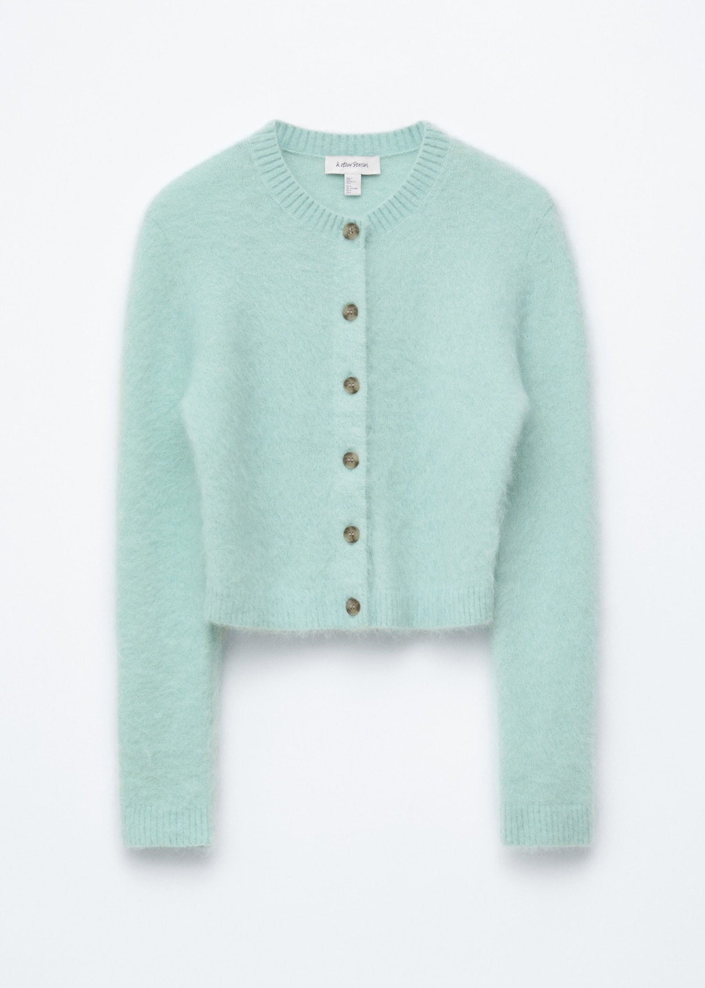 & Other Stories MOHAIR-BLEND BRUSHED CARDIGAN