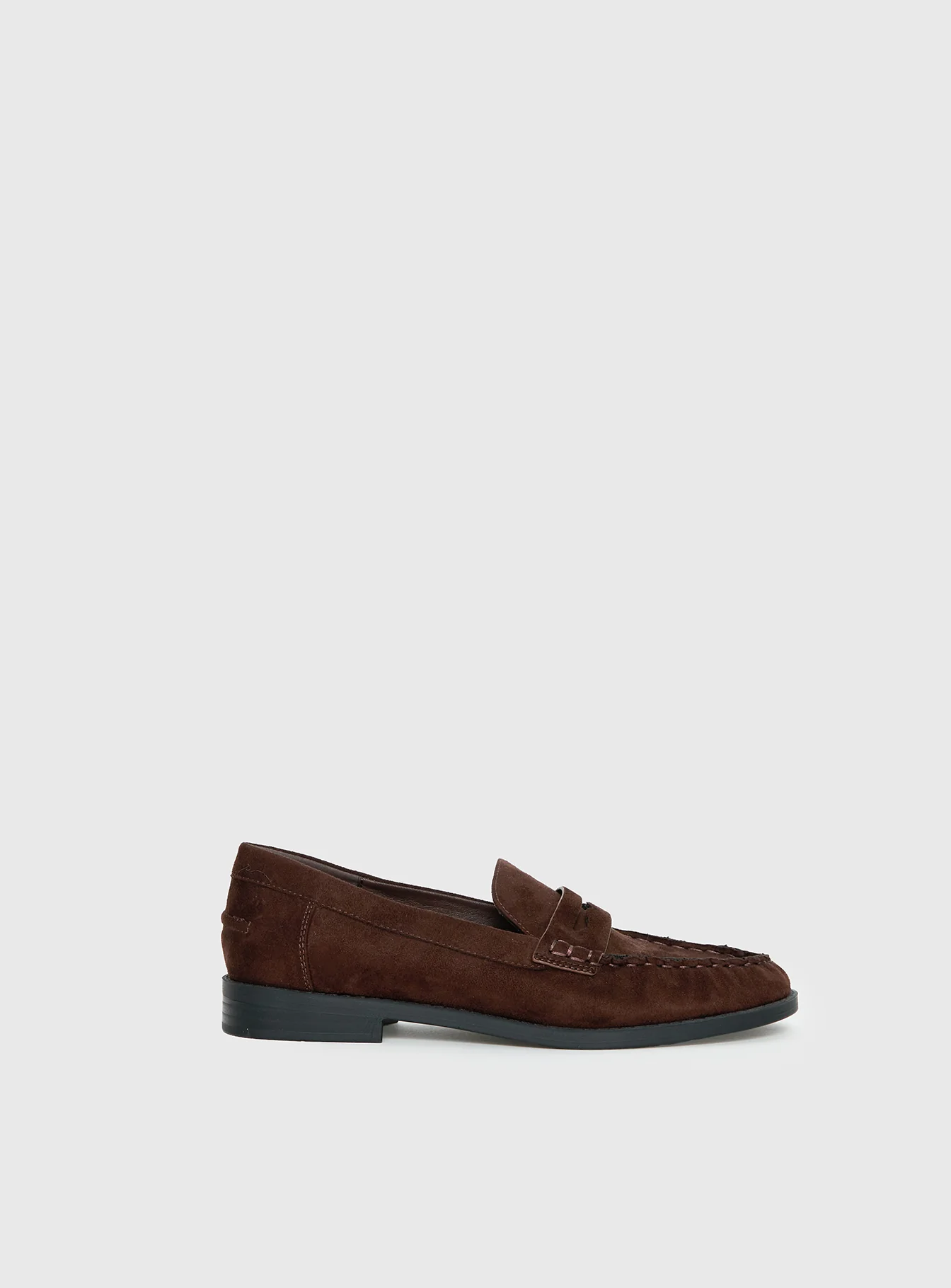Therapy Albert Faux Suede Loafers Brown