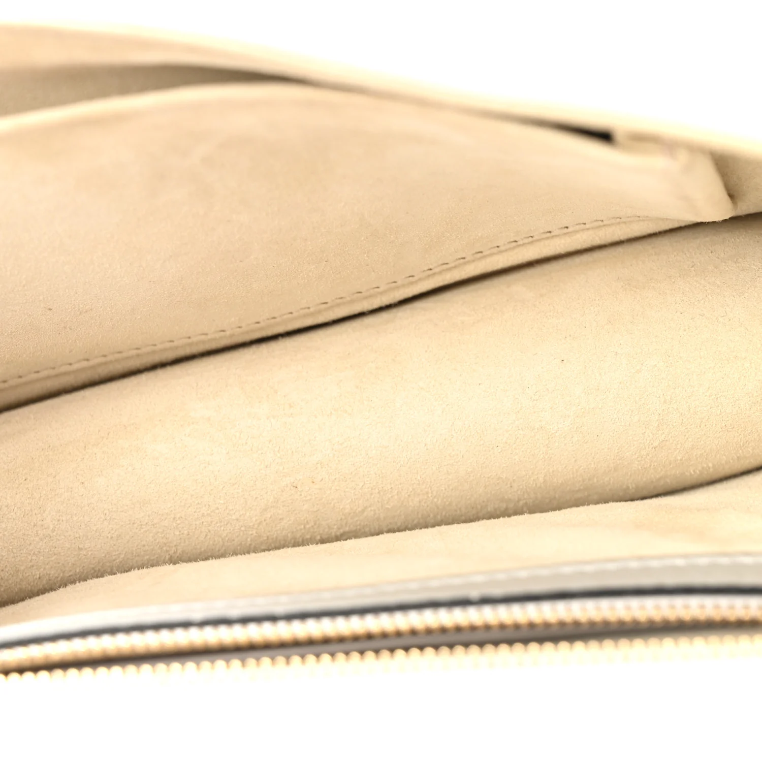 Metallic Grained Calfskin Diorama Wallet on Chain Pouch Silver - Top Club
