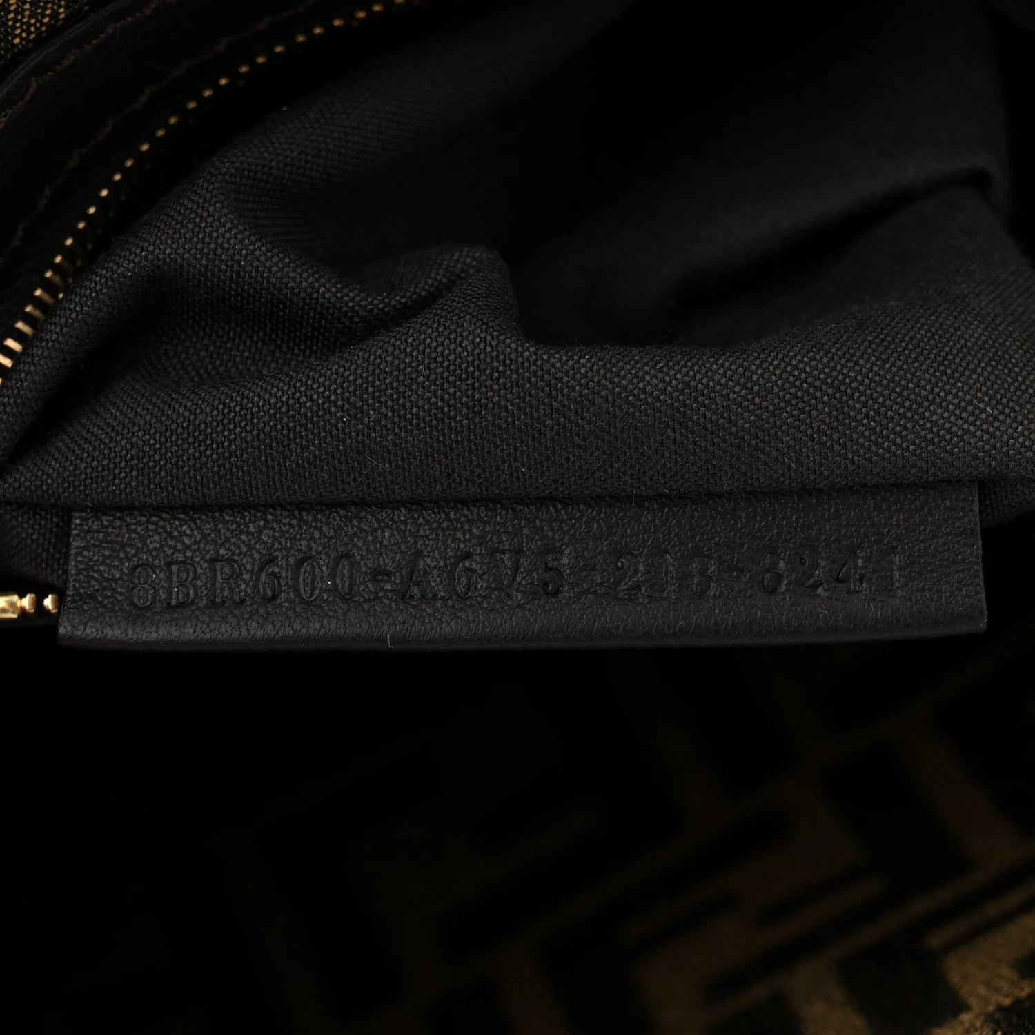 Fabric Jacquard FF 1974 Medium Baguette Tobacco Moro Black - Top Club