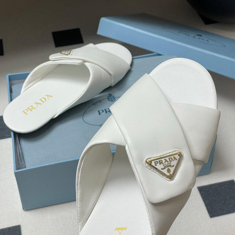 Prada Padded nappa leather slides - Top Club