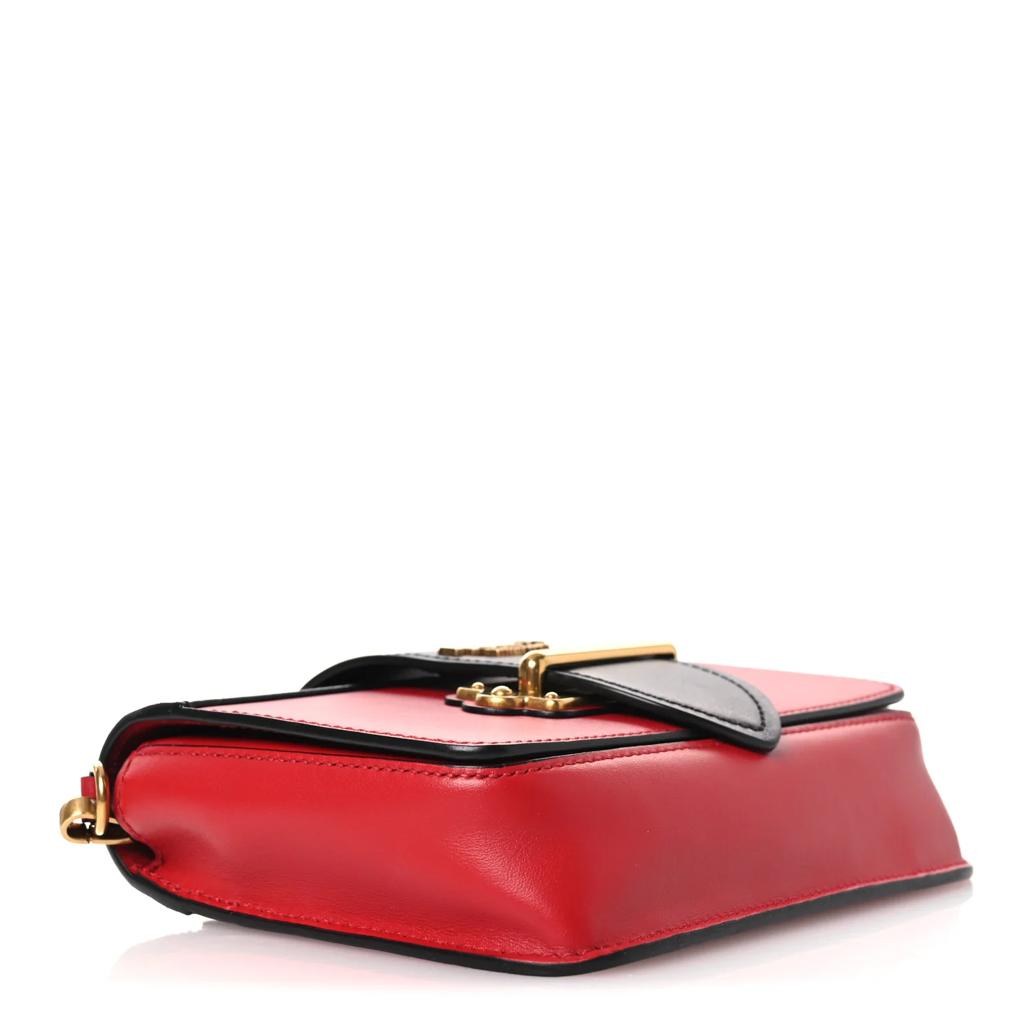 Saffiano City Calf Cahier Belt Bag Fuoco Black - Top Club