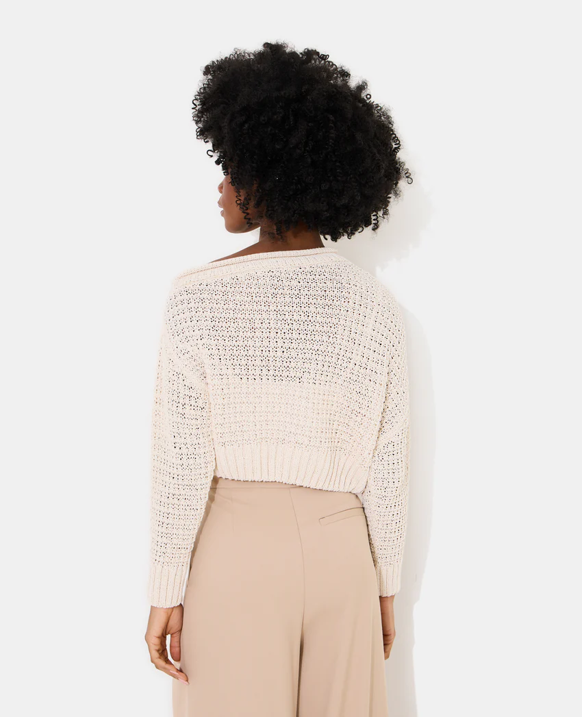 Pimkie Pull asymétrique en maille ajourée