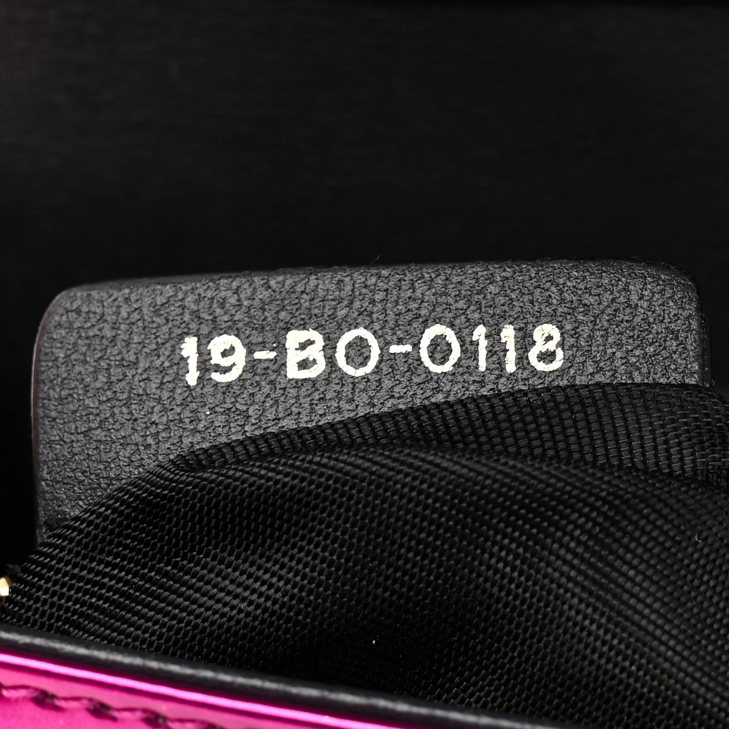 Metallic Patent Micro-Cannage Diorama Wallet on Chain Pouch Pink - Top Club