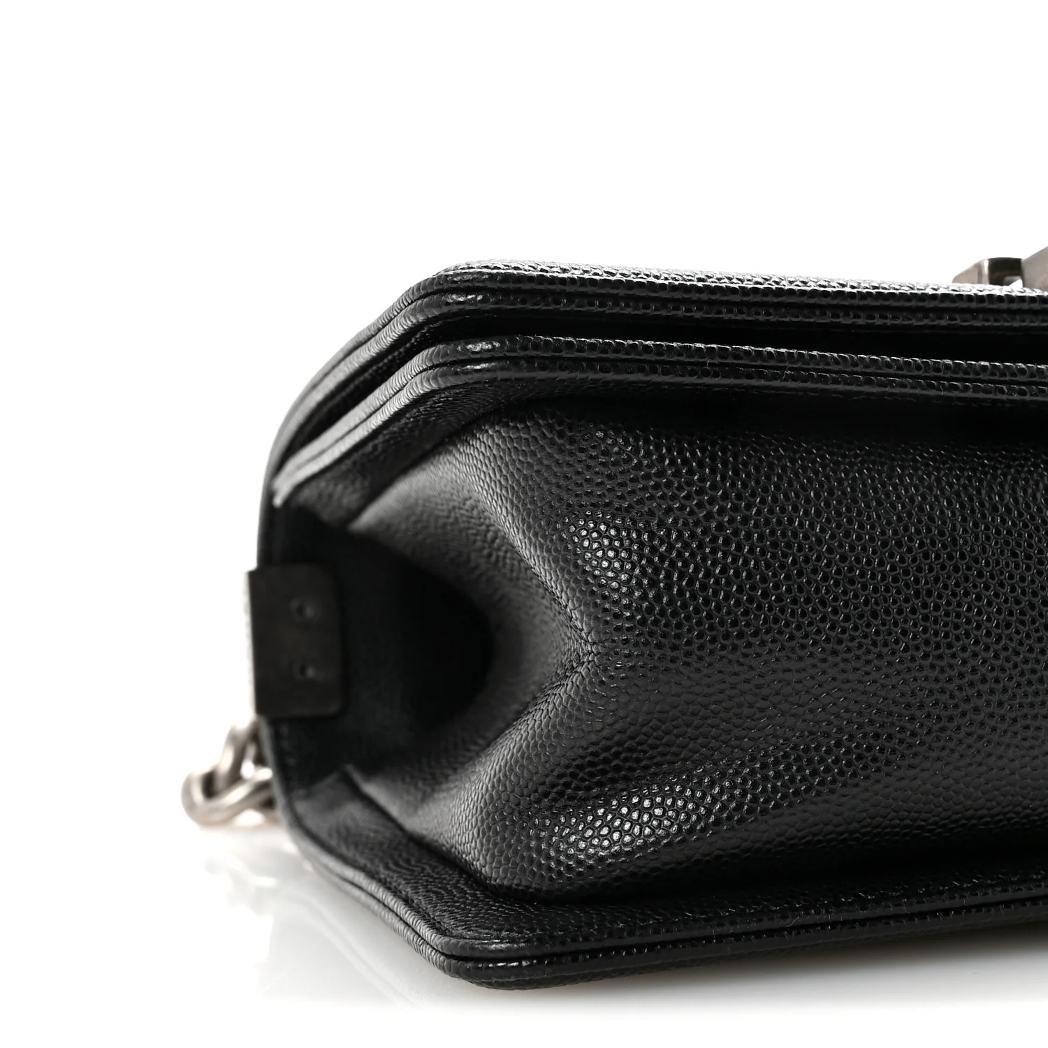 Caviar Quilted Small Boy Flap Black - Top Club