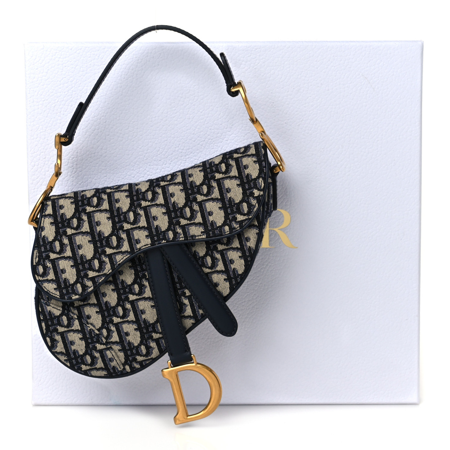 CHRISTIAN D Oblique Mini Saddle Bag Blue - Top Club