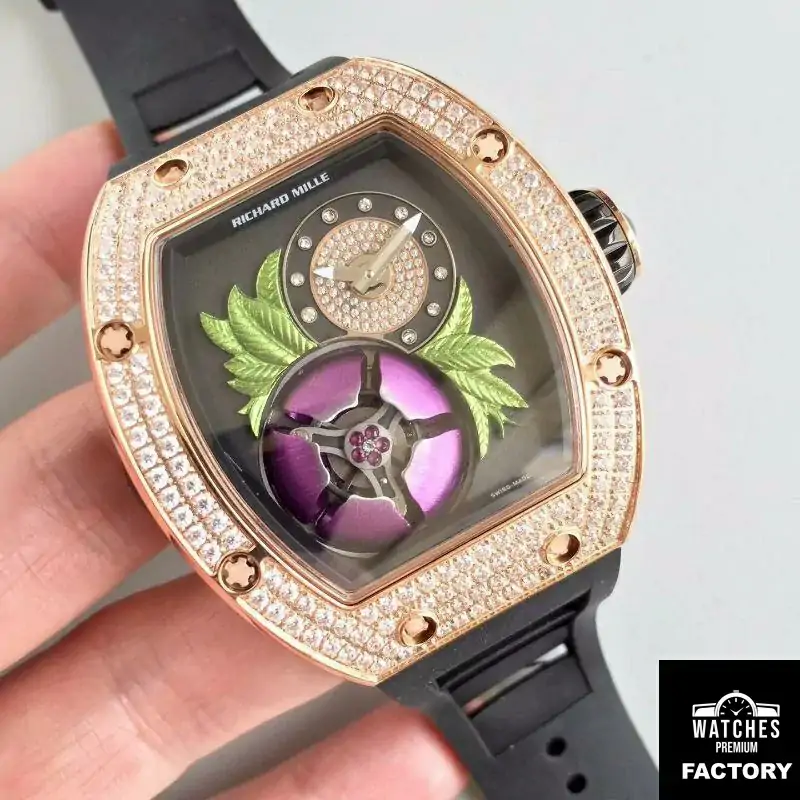 Richard Mille RM19-02 KV Factory Tourbillon Fleur Magnolia Dial