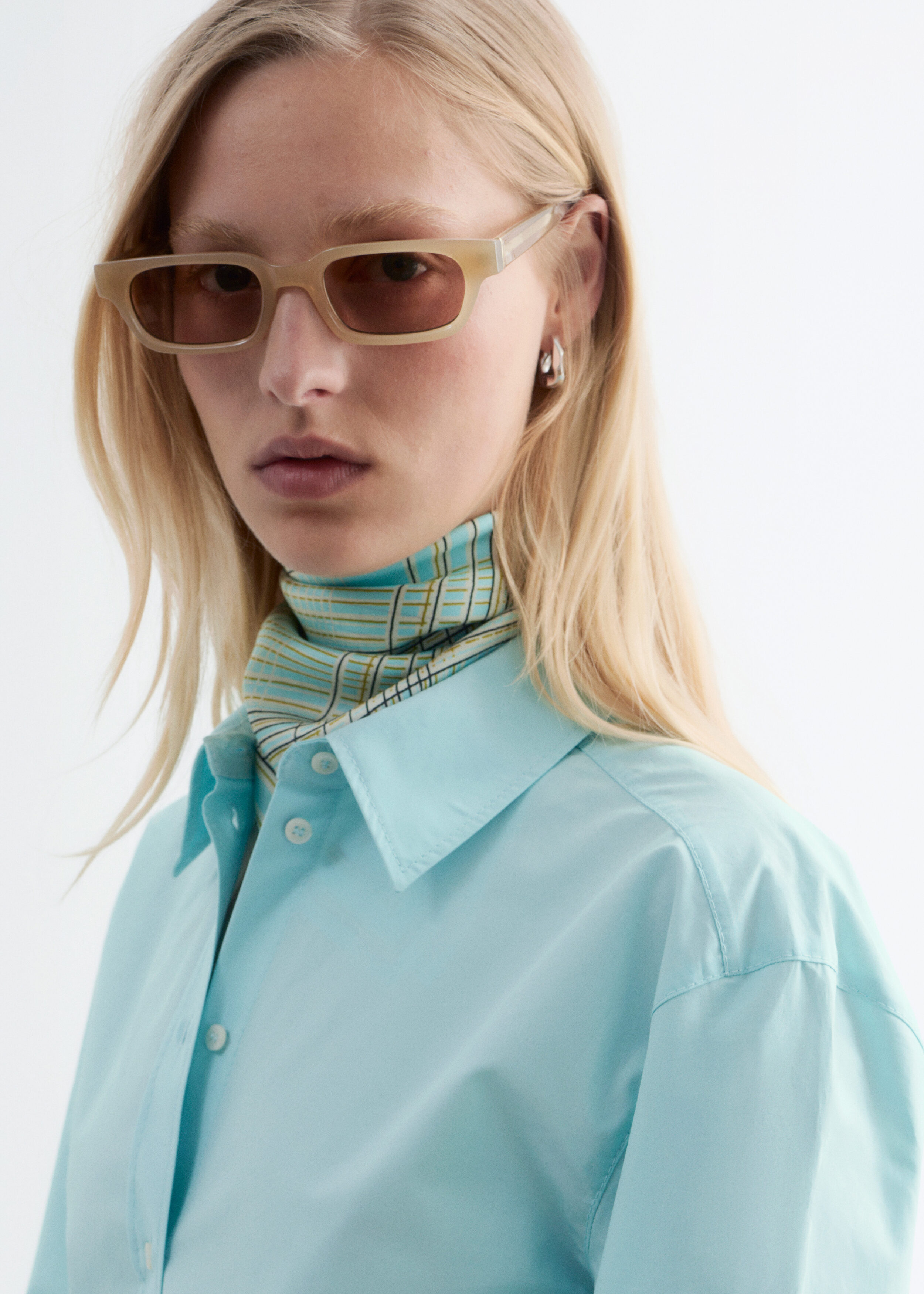 & Other Stories TAPERED COTTON SHIRT