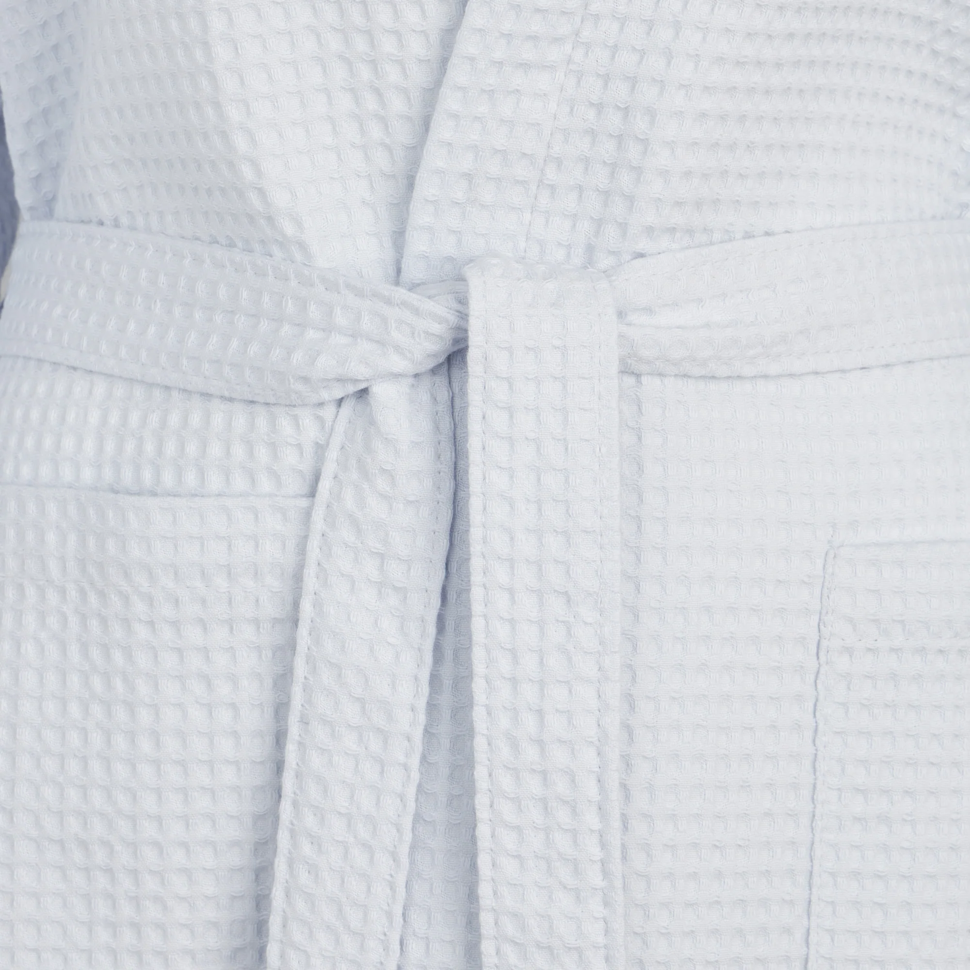 Accappatoio Con Cappuccio In Nido D'Ape Ape Xs-S Azzurro Bellora