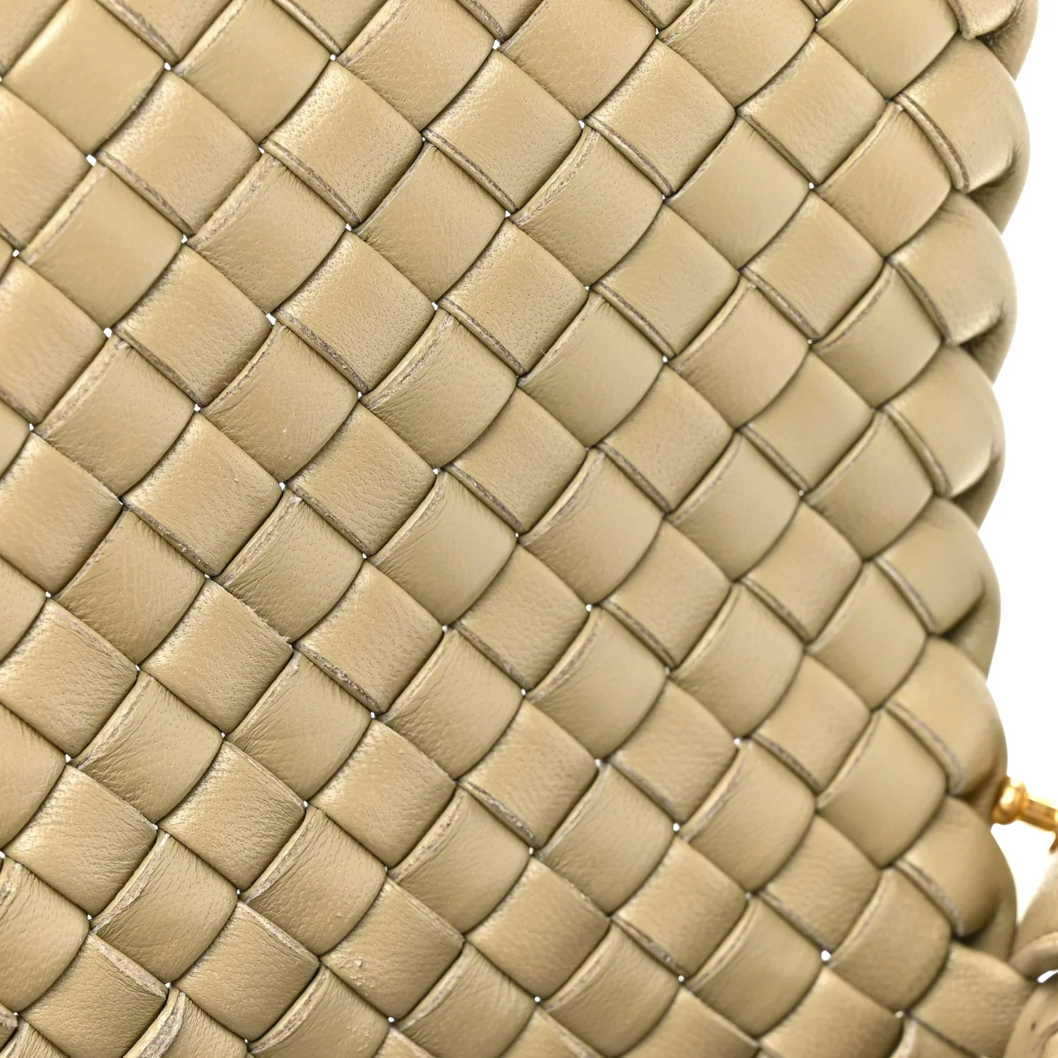 Nappa Intrecciato Small Cobble Shoulder Bag Camel - Top Club