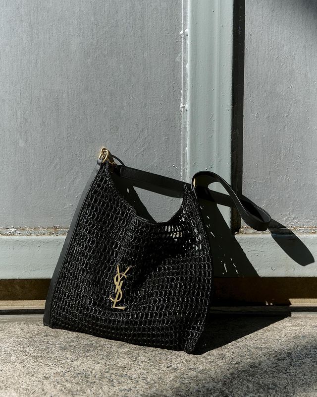SAINT LAURENT YSL Raffia tote Bag - Top Club