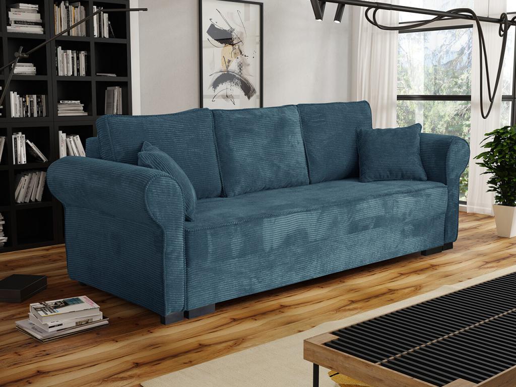 Sofá-cama Columbus 130, Caja de ropa de cama, 92x234x92cm
