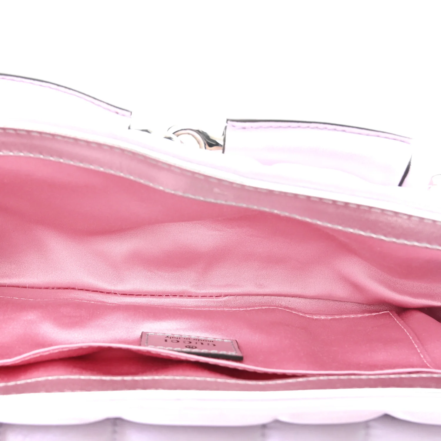 Iridescent Nappa Vertical Matelasse Medium Maxi Horsebit Chain Shoulder Bag Escape Pink - Top Club