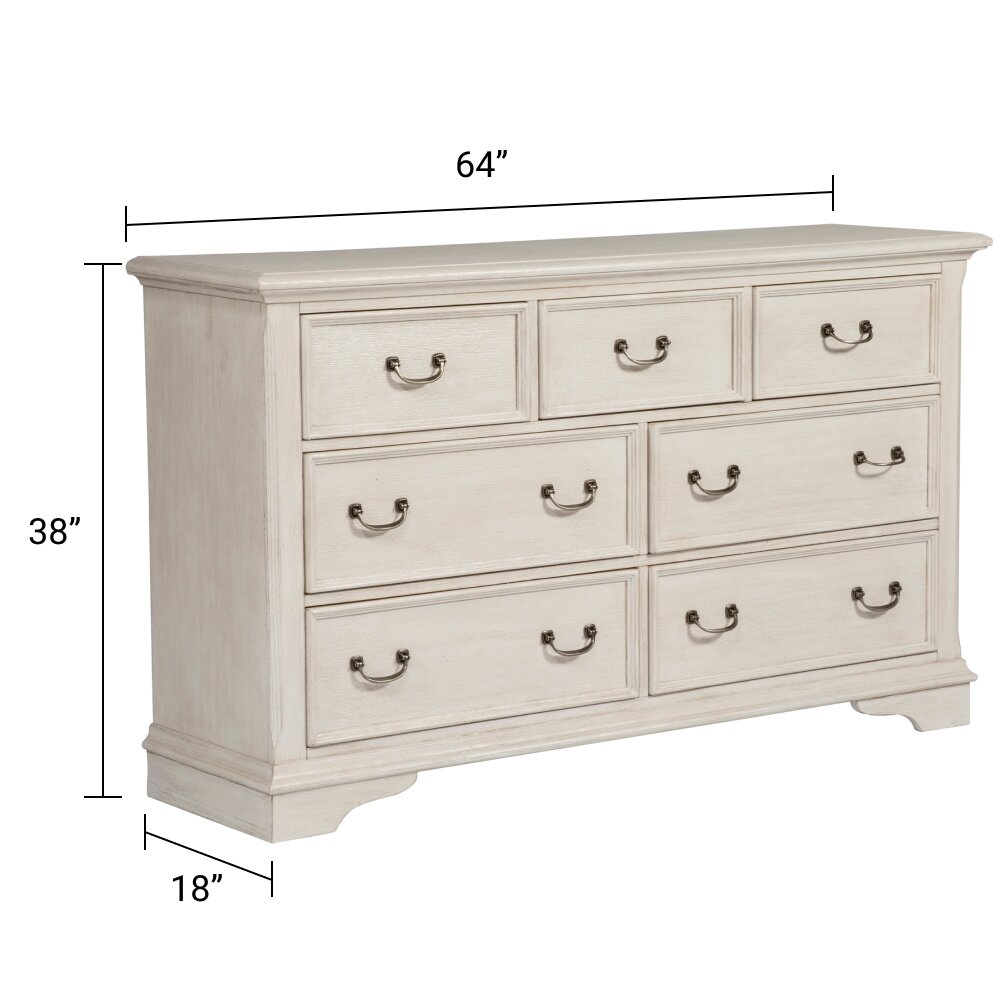 7 Drawer 64'' W Dresser