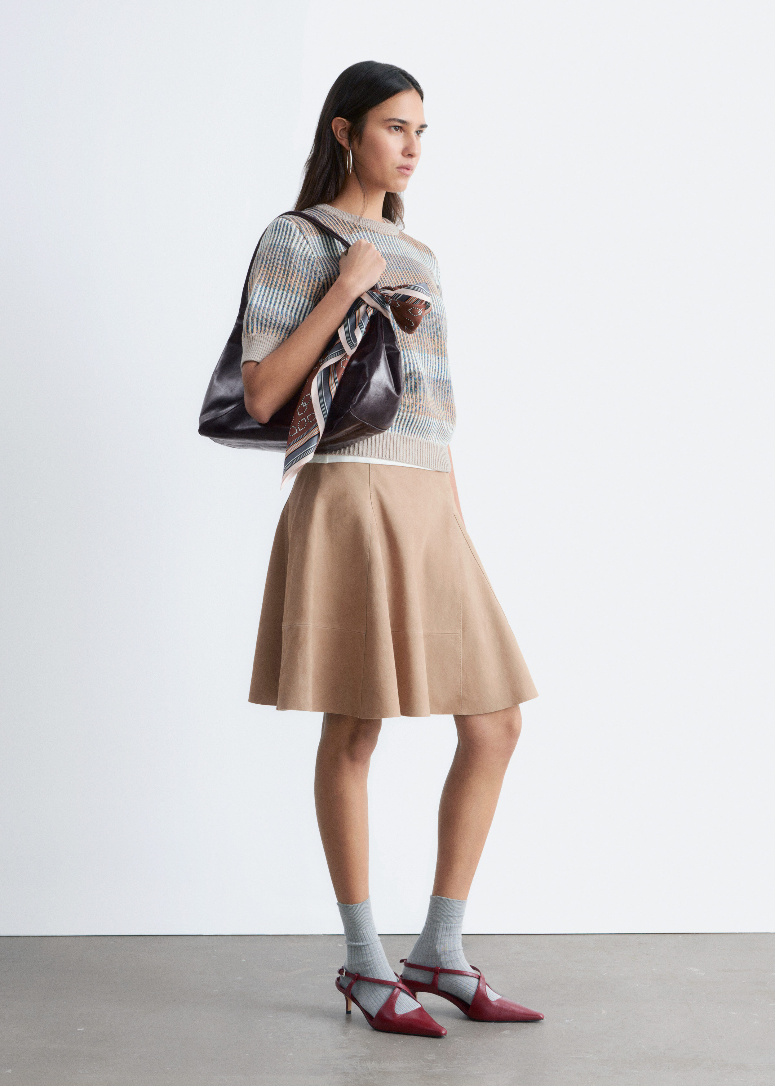 & Other Stories RIB-KNIT T-SHIRT