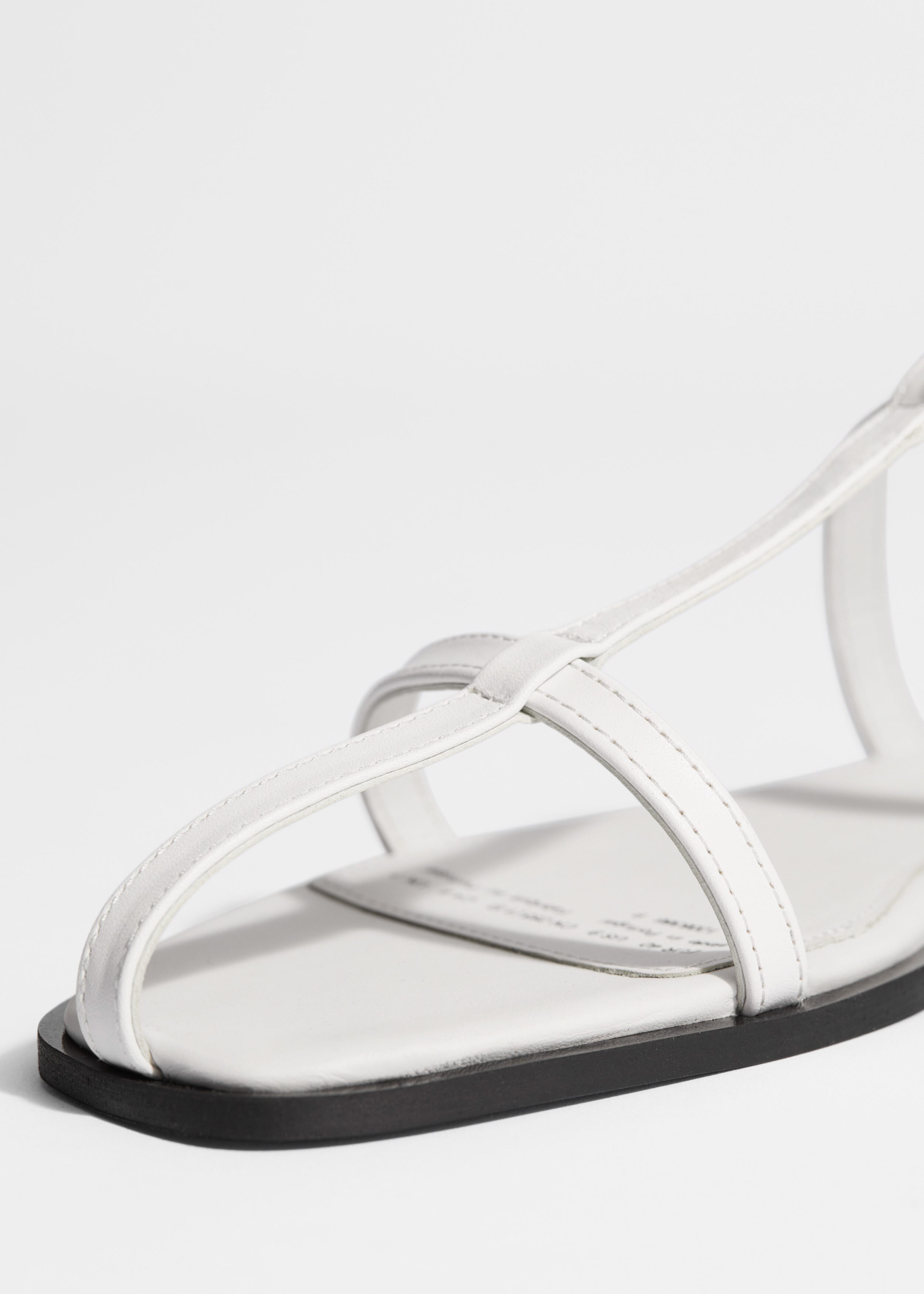 & Other Stories LEATHER STRAP SANDALS