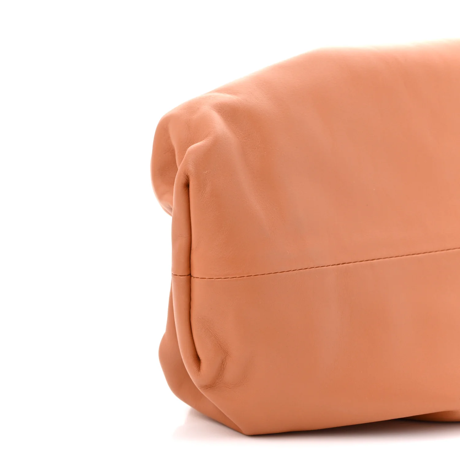 Smooth Butter Calf The Pouch Oversized Clutch Clay - Top Club