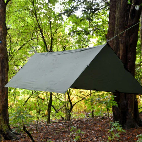 DD Hammocks Superlight Tarp 3x2.9 - Verde oliva - Toldo Bushcraft