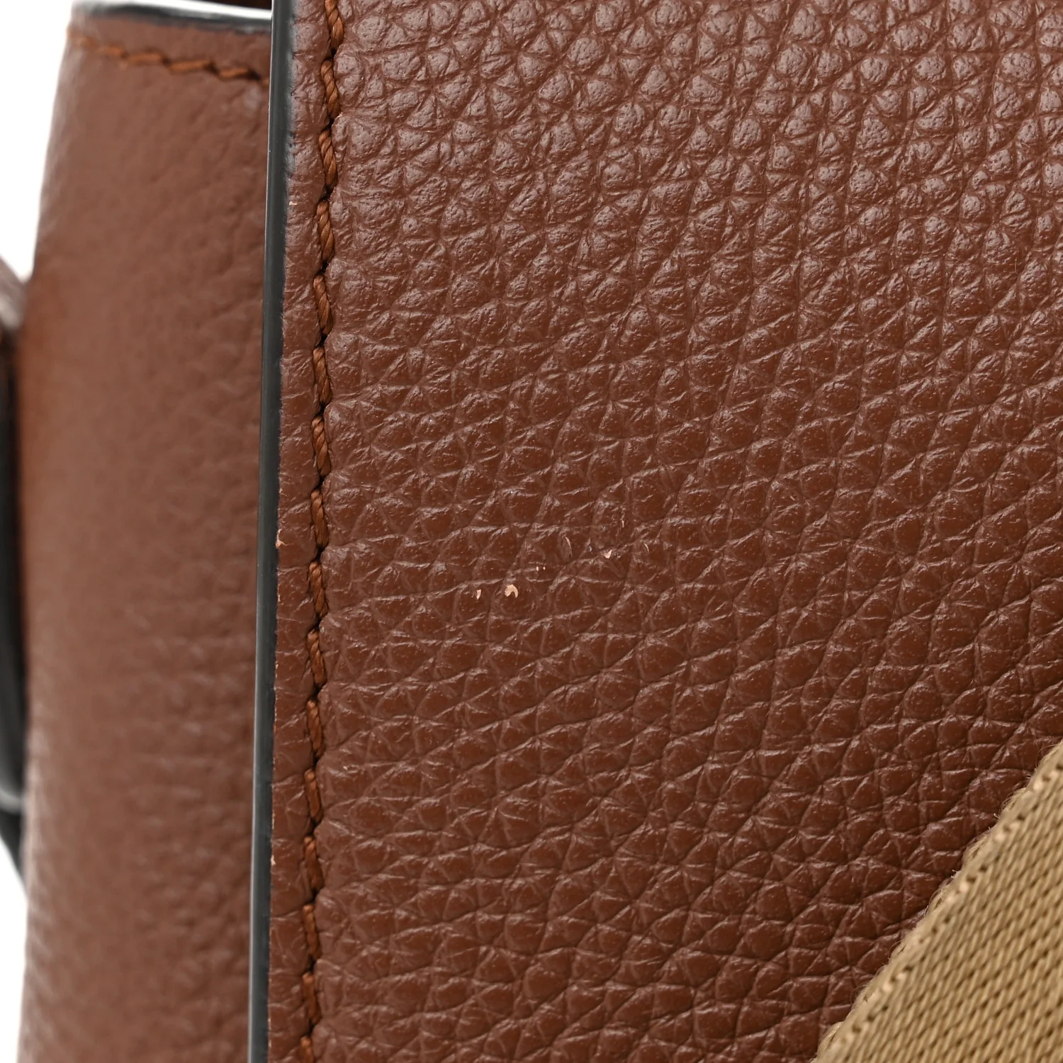Grainy Calfskin Vintage Check Note Crossbody Bag Malt Brown - Top Club