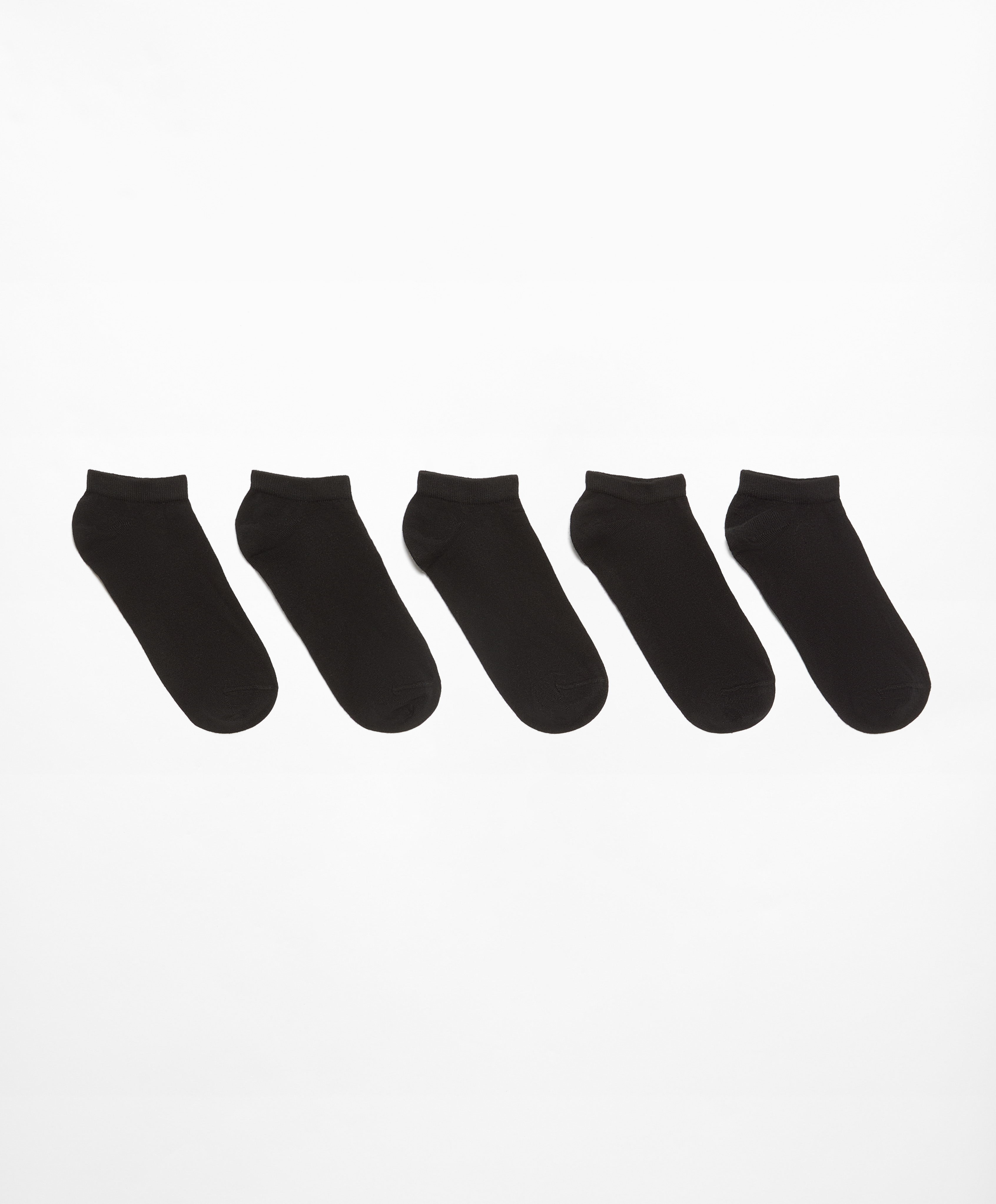 OYSHO 5 pairs of tab cotton blend sports sneaker socks