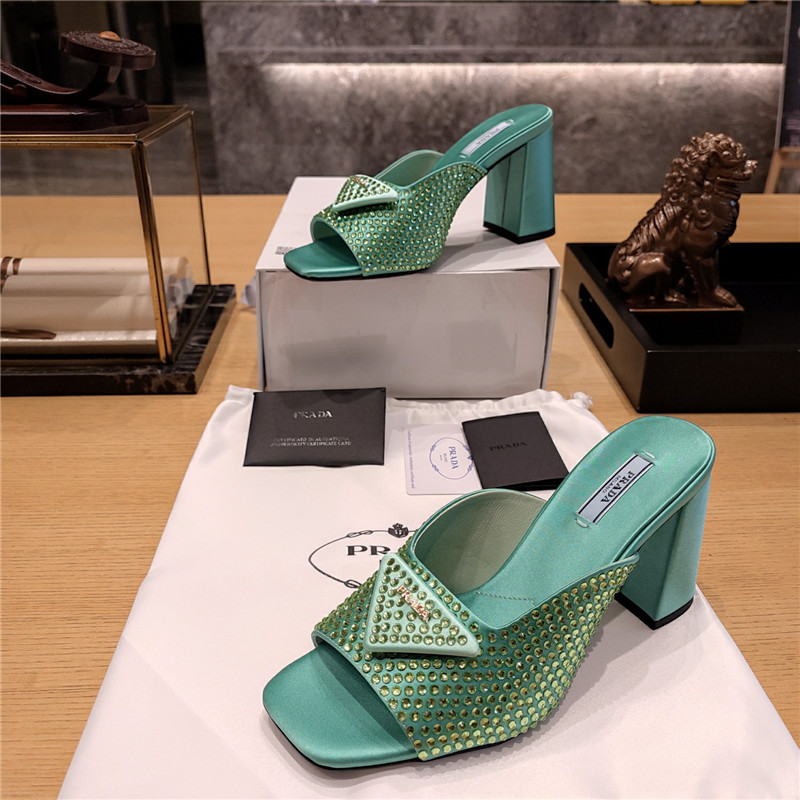 prada block heel square toe sandals - Sneaker Replica Workshop