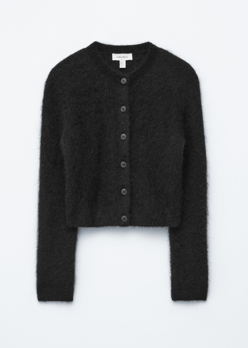 & Other Stories MOHAIR-BLEND BRUSHED CARDIGAN