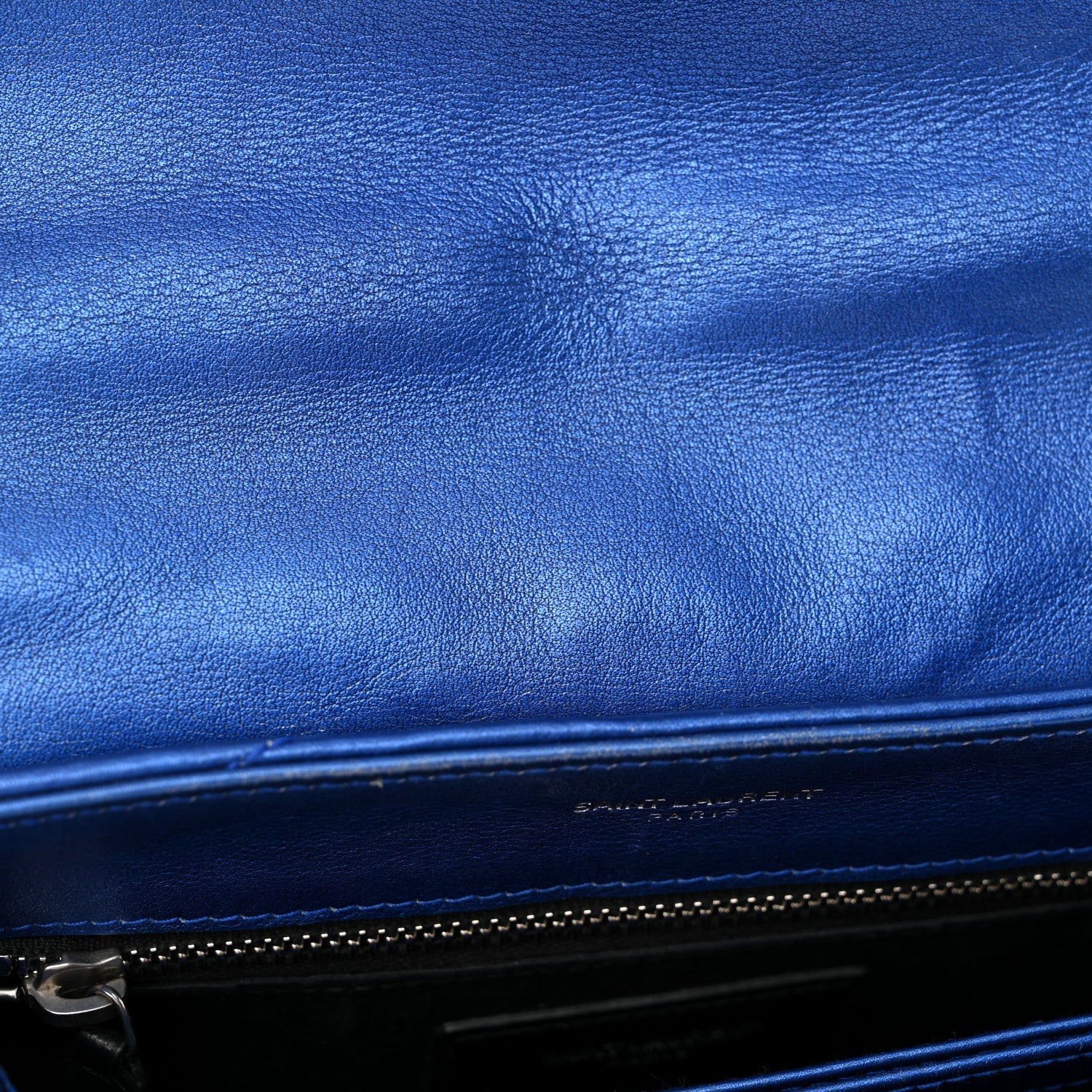 Metallic Calfskin Y Quilted Monogram Toy Loulou Crossbody Bag Blue Royal - Top Club