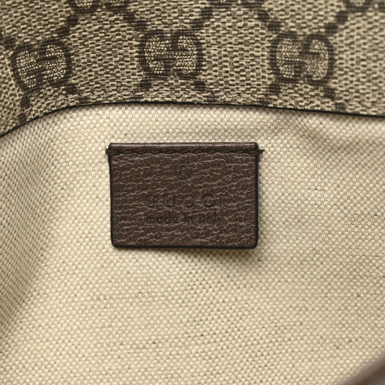 GG Supreme Monogram Neo Vintage Web Belt Bag Brown - Top Club