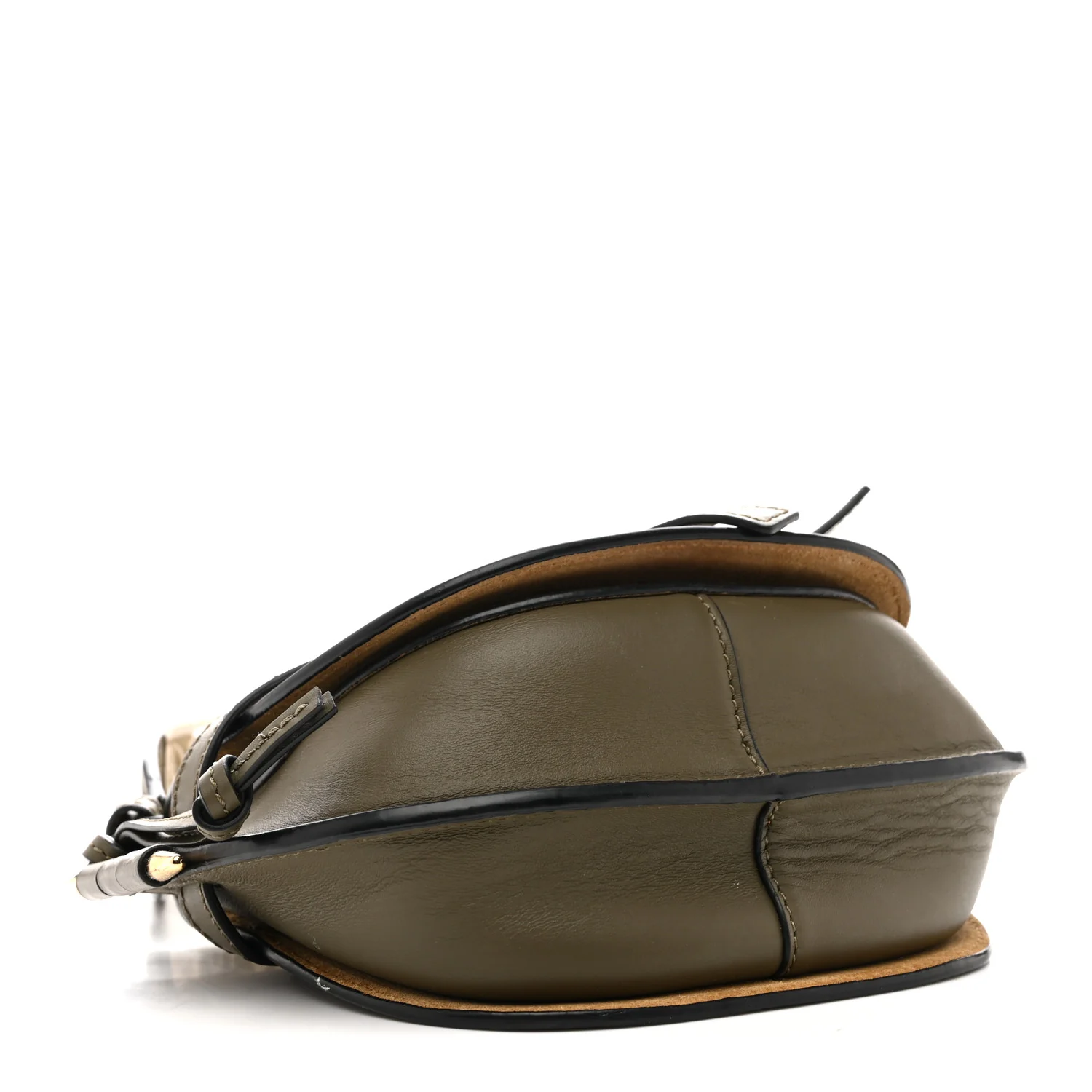 Calfskin Jacquard Mini Gate Dual Bag Autumn Green - Top Club