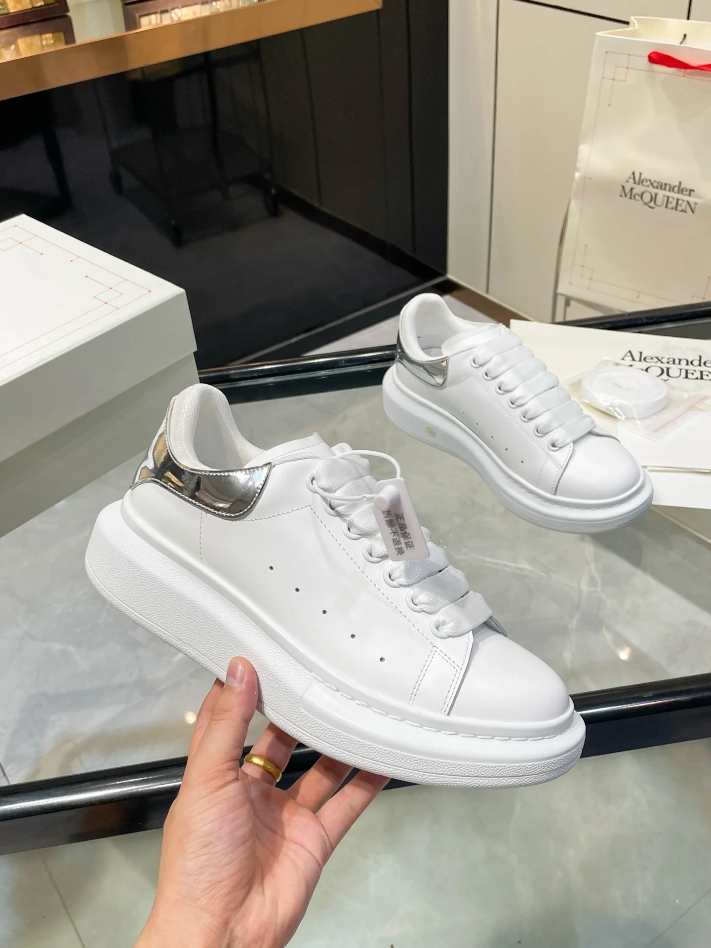 McQueen Oversized Sneakers Unisex Stylish And Comfortable Footwear - Sneaker Replica Workshop