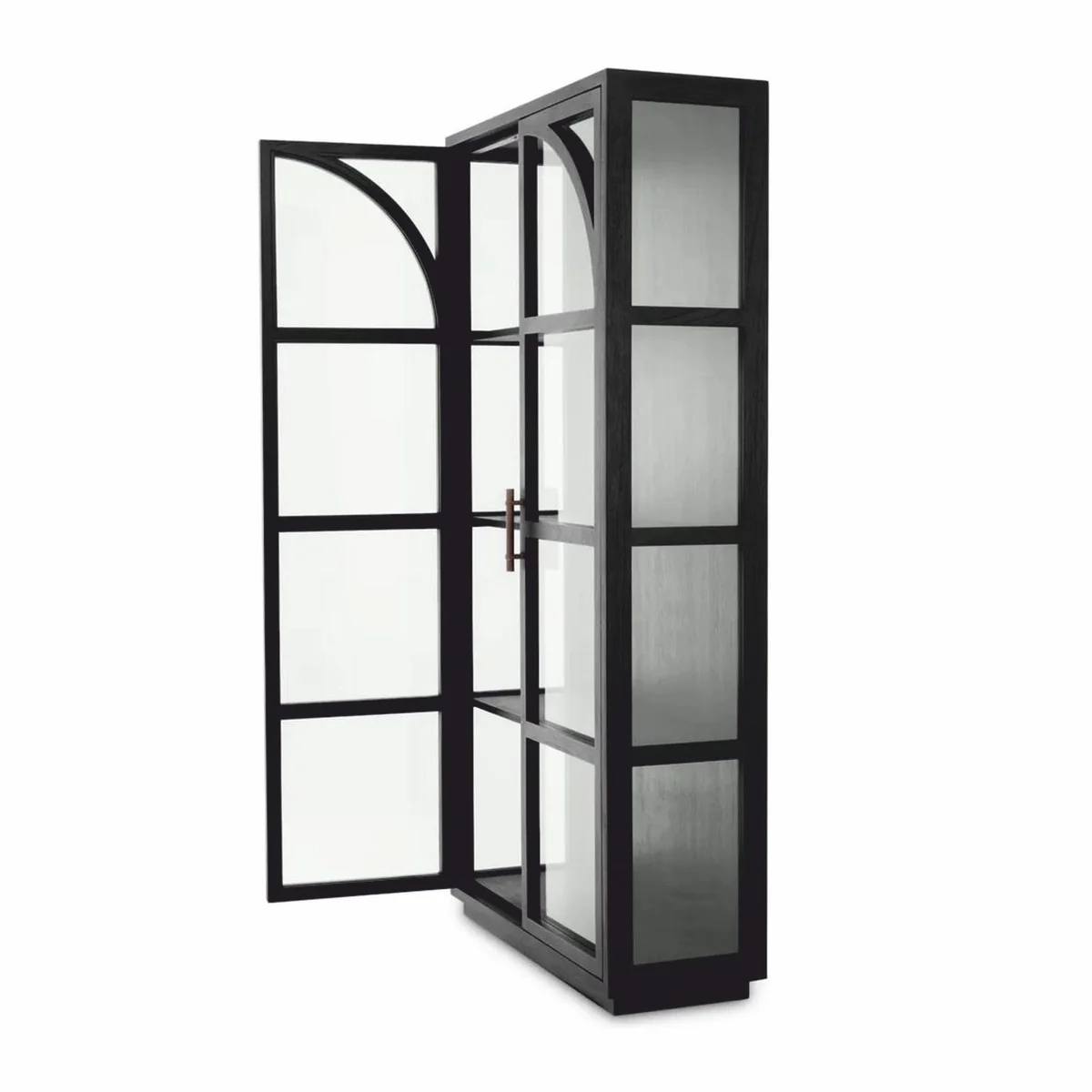 Luxury showcase black / bronze 118 x 44.5 x H. 210 cm - Luxury Interior