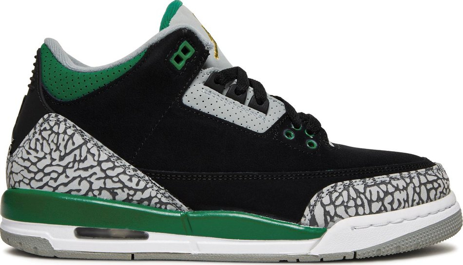 Air Jordan 3 Retro GS  Pine Green  398614-030 - Sneaker Replica Workshop
