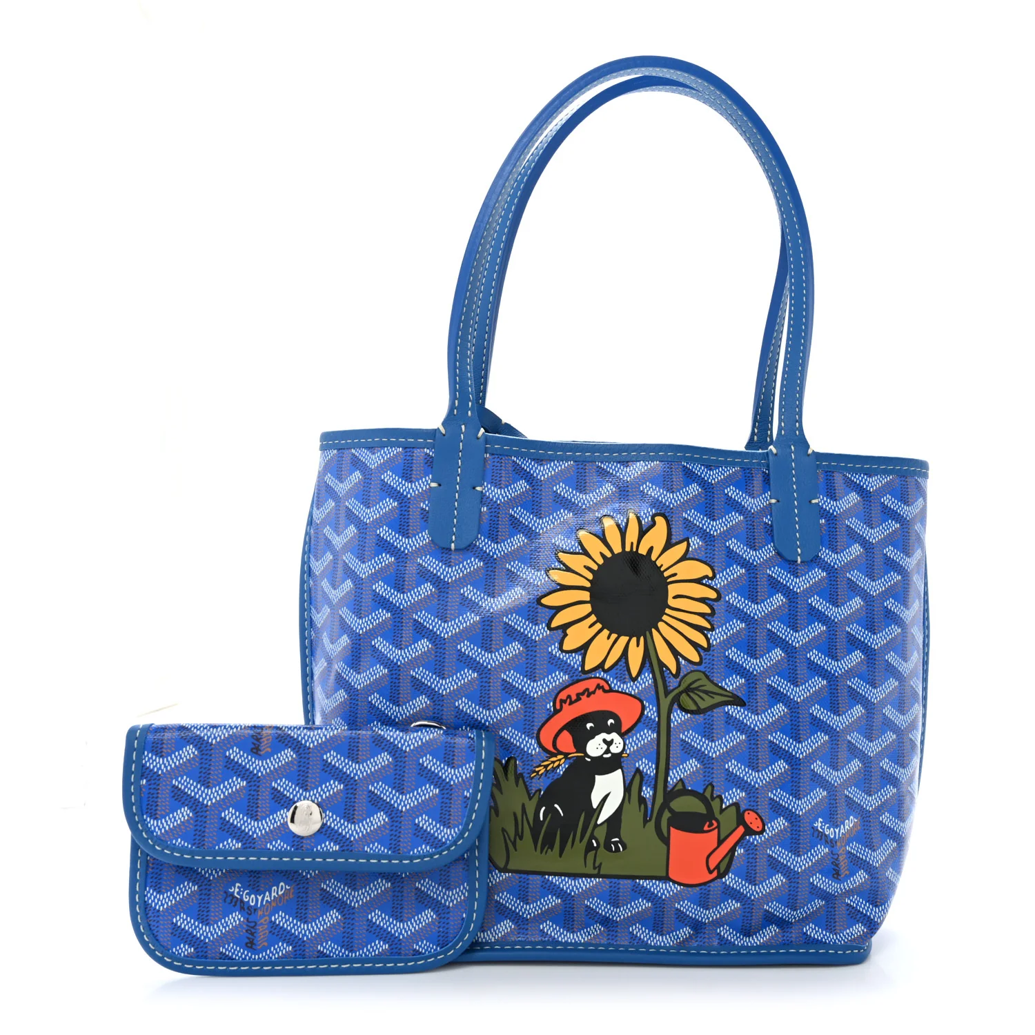 Goyardine Reversible Mini Anjou Sky Blue - Top Club