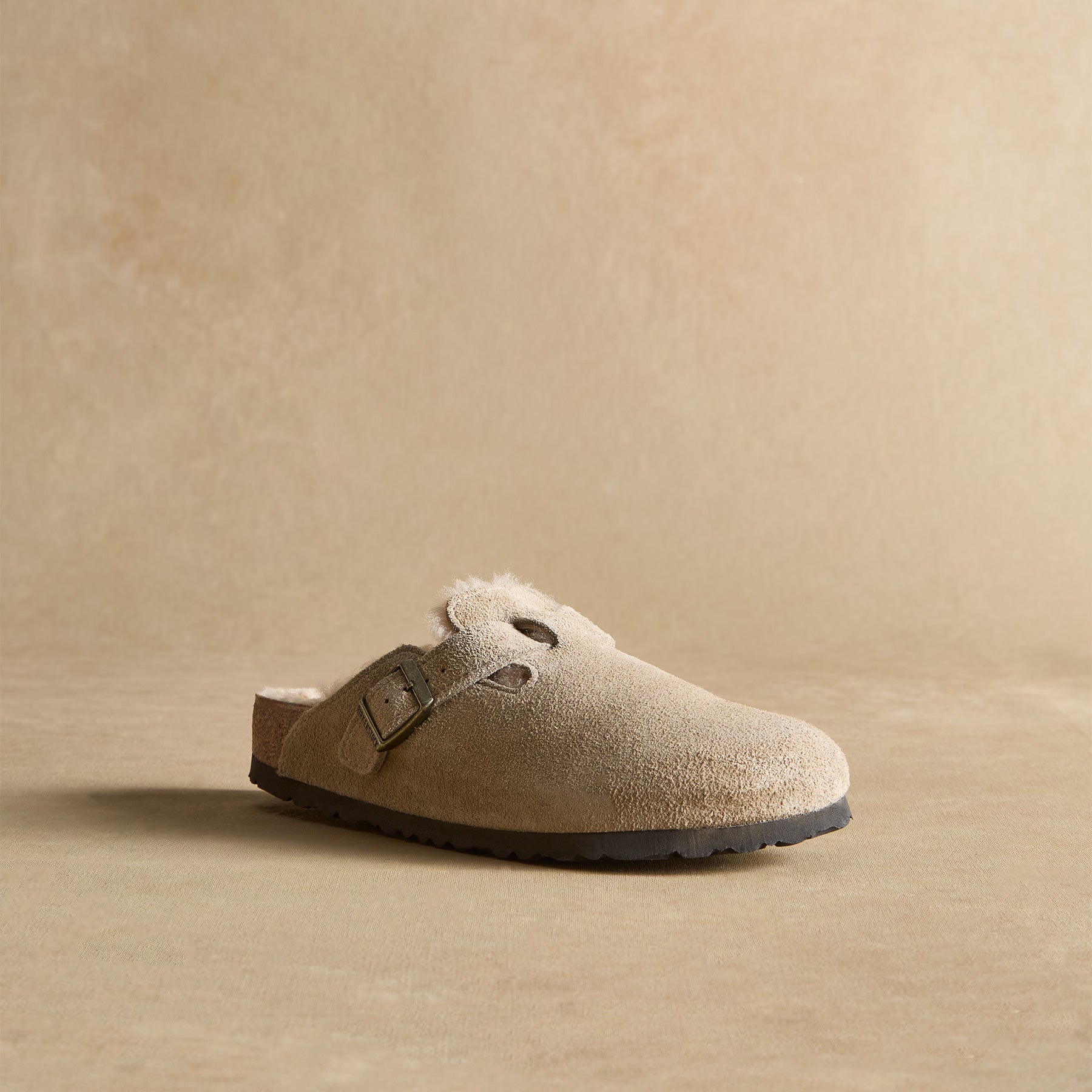 Boston Shearling Suede Mules - Sundance Living