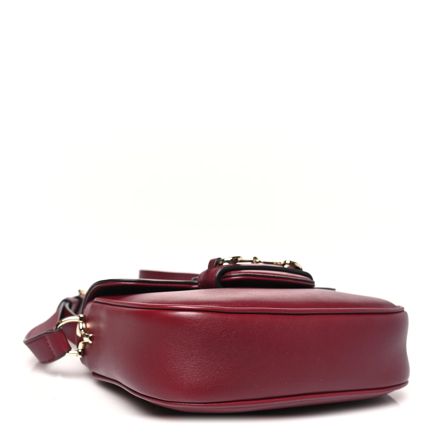 Soft Calfskin Horsebit 1955 Small Shoulder Bag Rosso Ancora - Top Club
