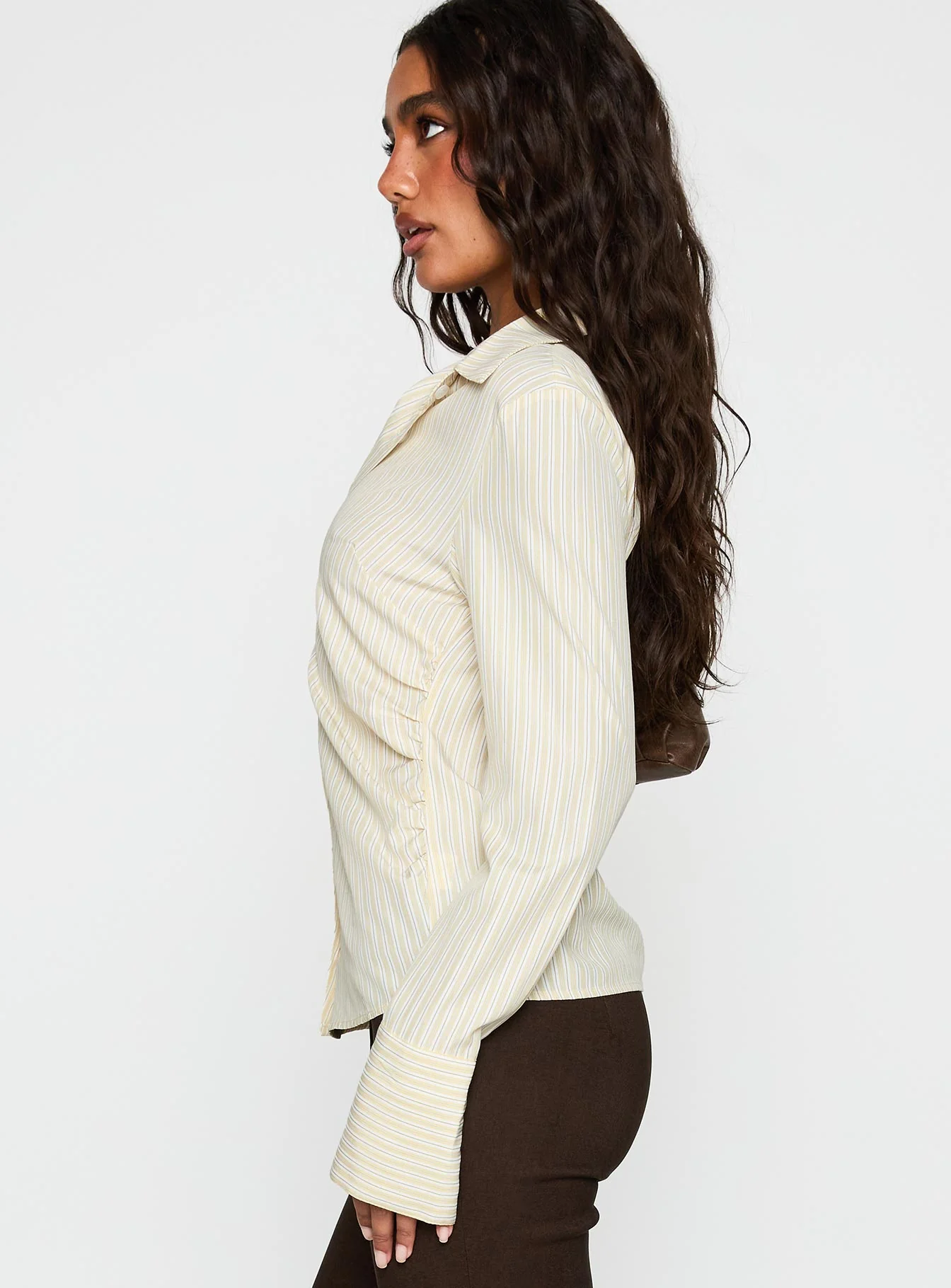 Rush Hour Long Sleeve Top Yellow Stripe