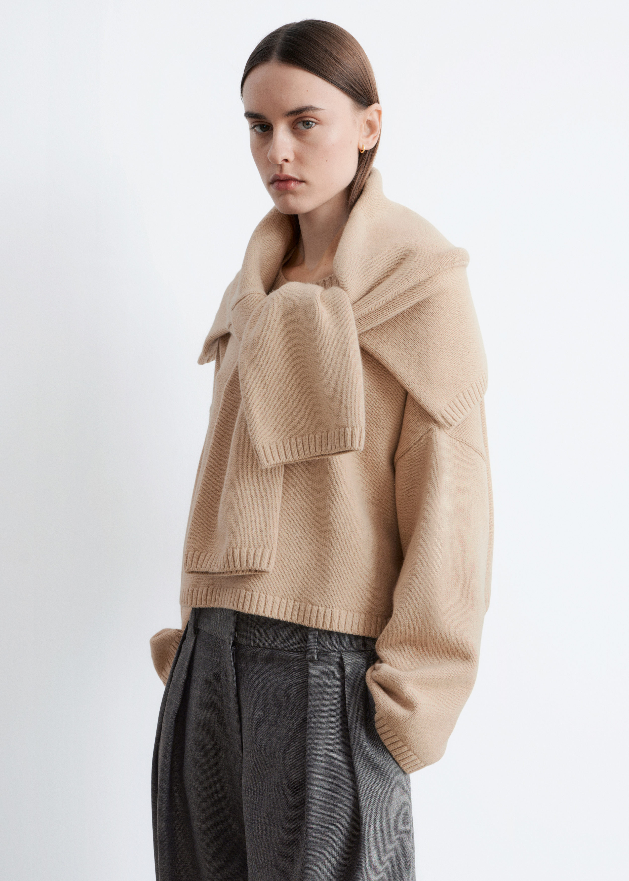 & Other Stories CASHMERE AND COTTON JUMPER
