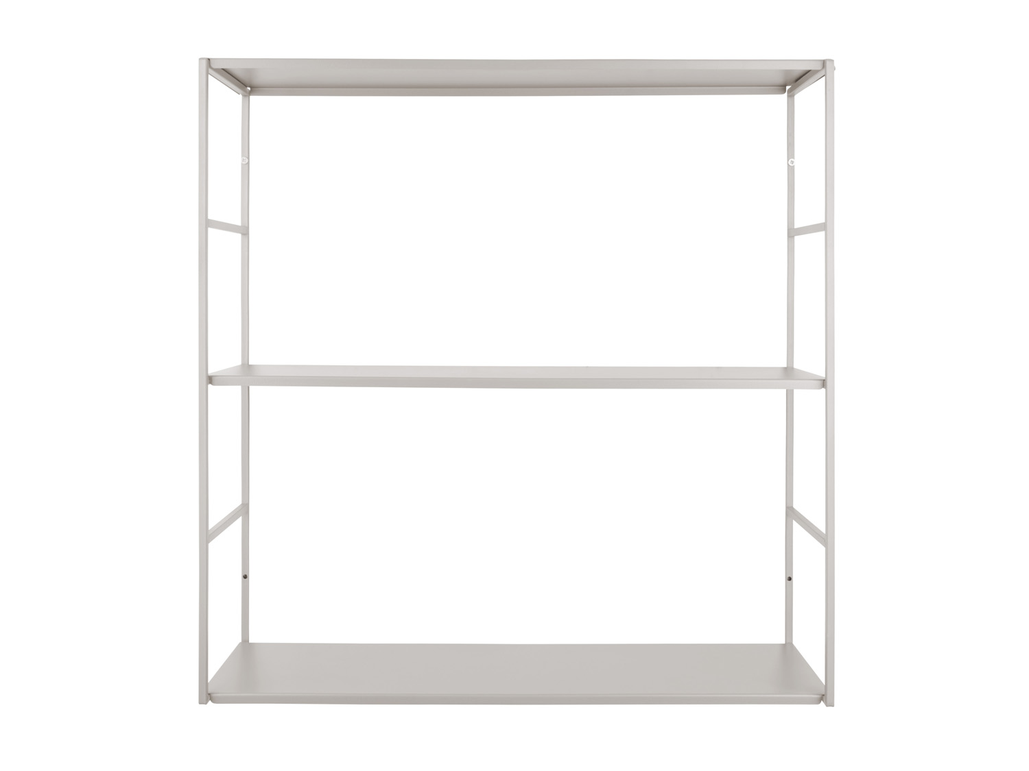 Wall rack Level metal matt warm grey