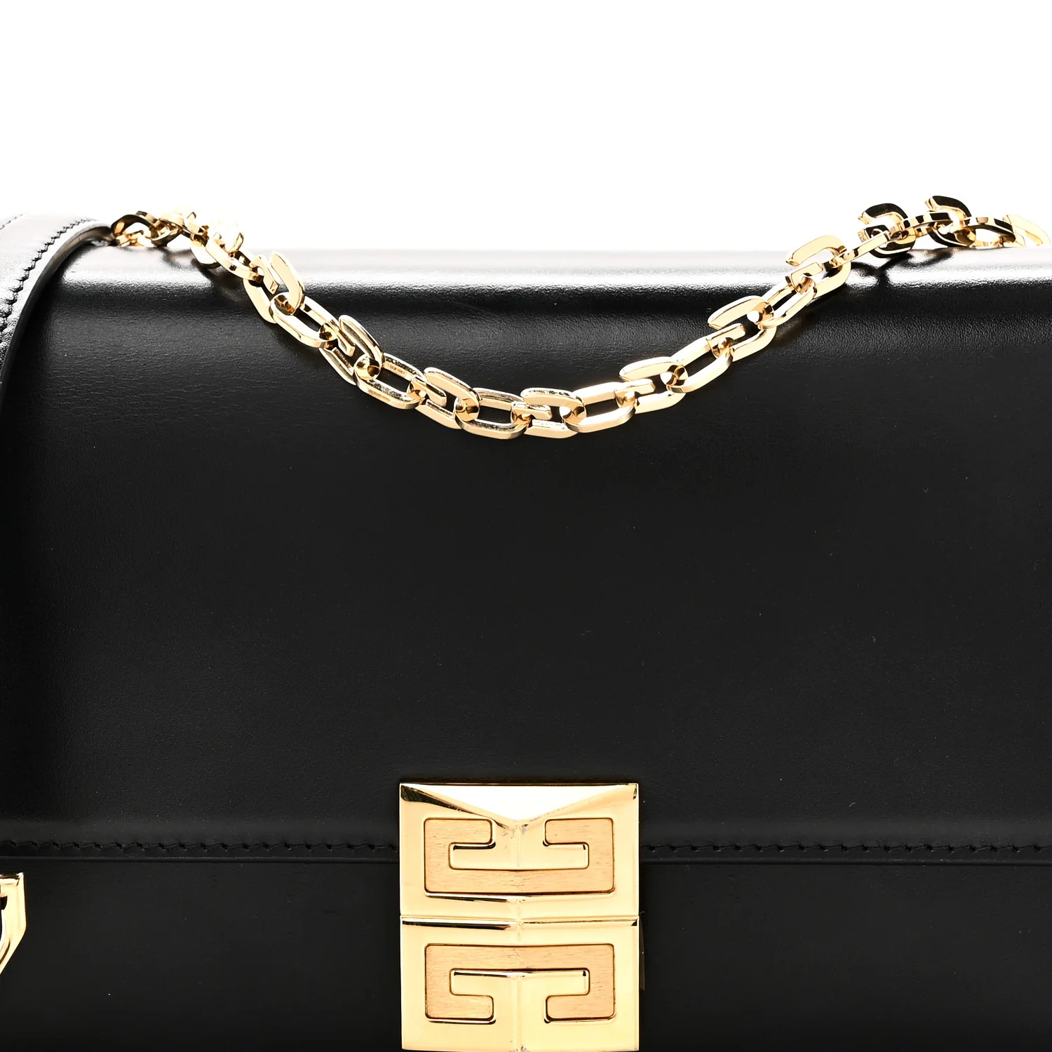 Calfskin Small 4G Chain Shoulder Bag Black - Top Club