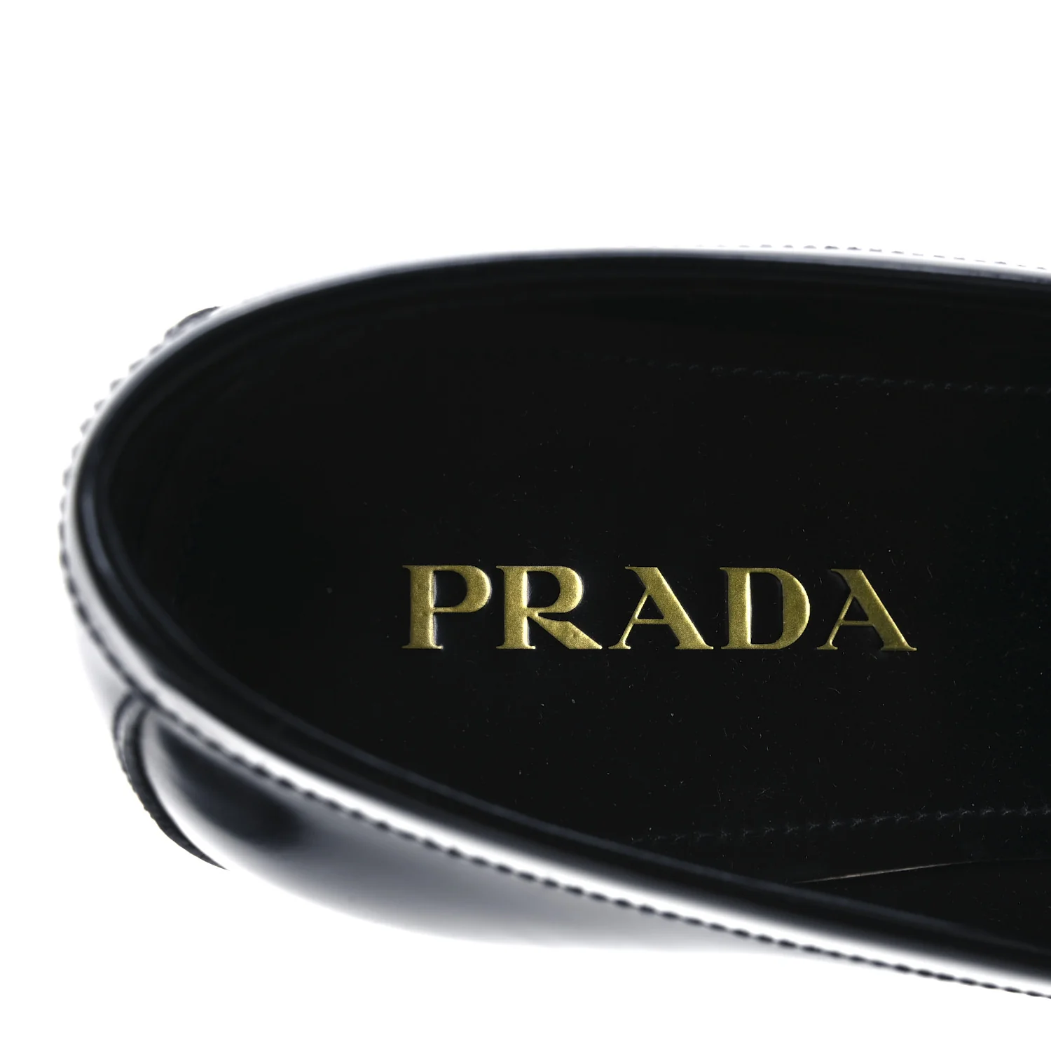 Spazzolato Fume Metal Triangle Logo Mens Loafers 8.5 Black - Top Club