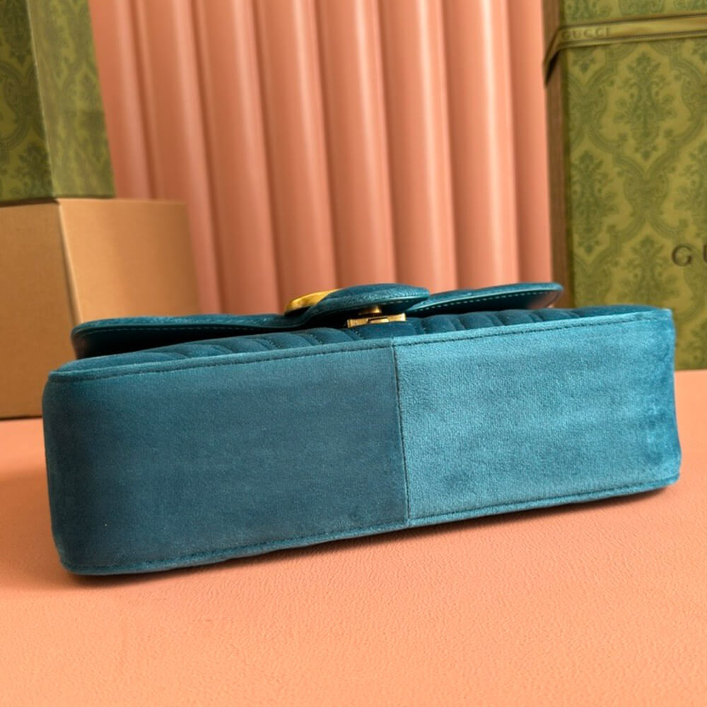 GG Velvet Small Marmont shoulder bag - Top Club