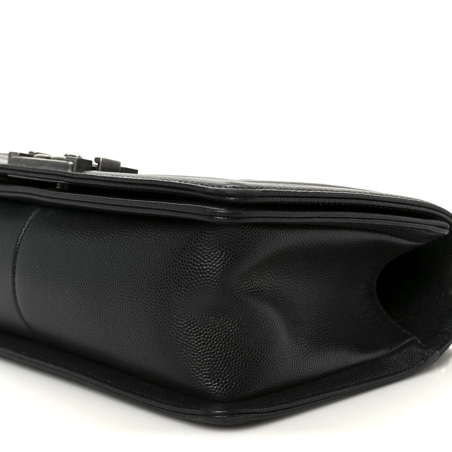 Caviar Quilted Medium Boy Flap Black - Top Club