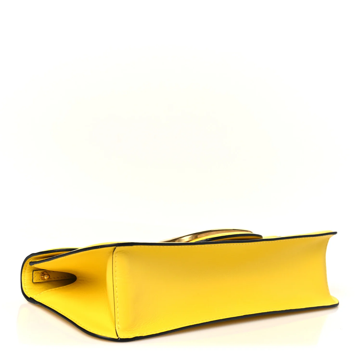 Calfskin Vlogo Loco Shoulder Bag Bright Lemon - Top Club